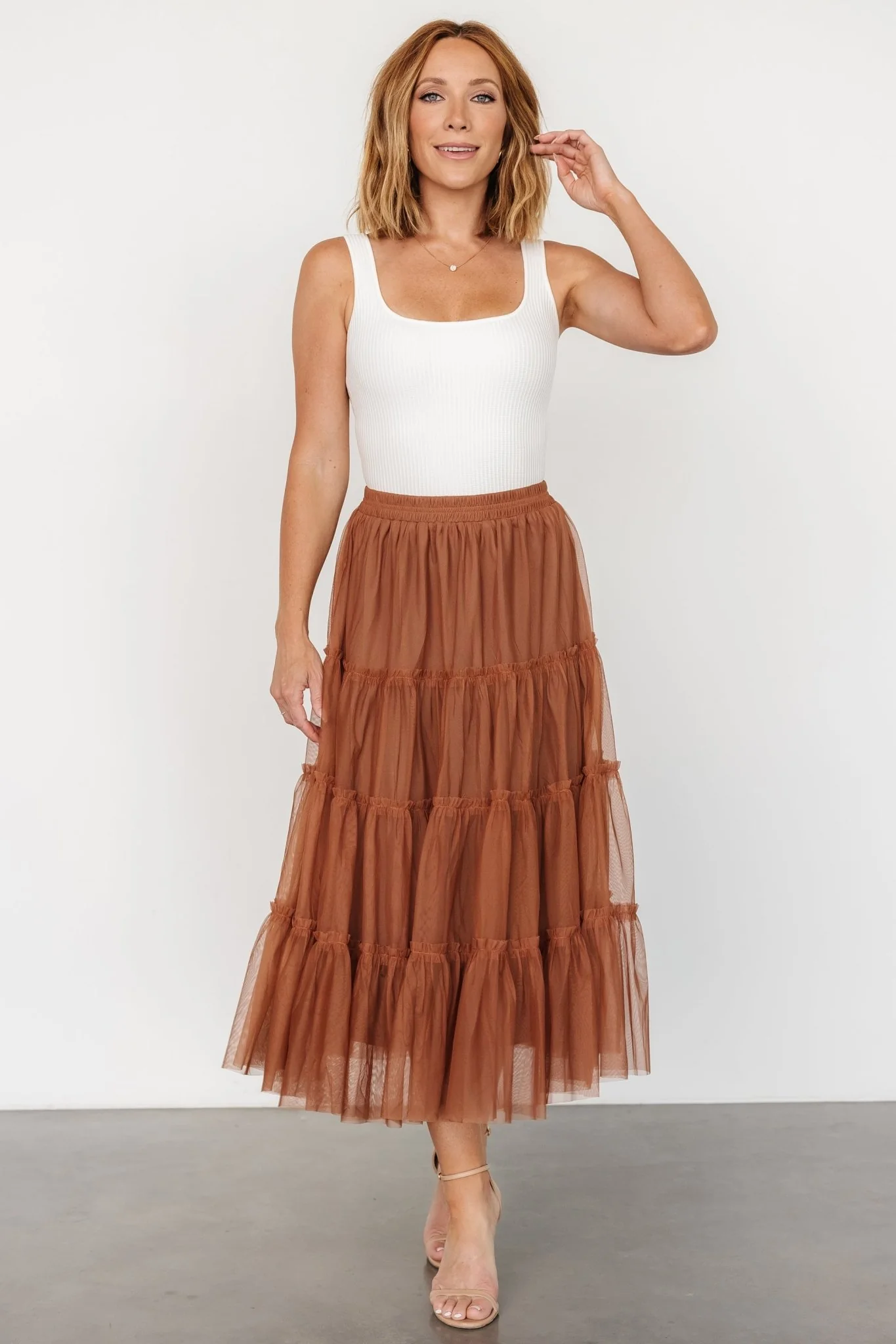 Galena Tulle Skirt | Copper