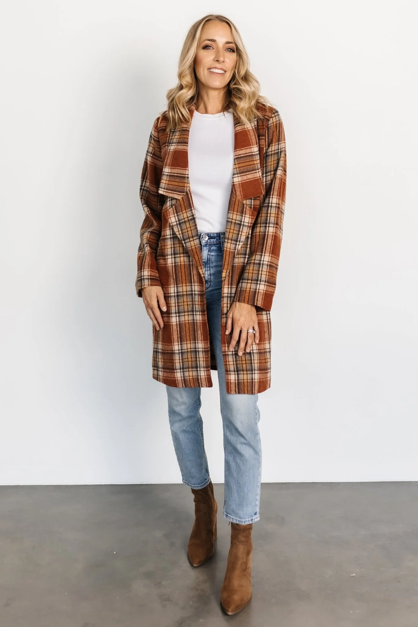 Tetonia Plaid Shacket | Copper Multi