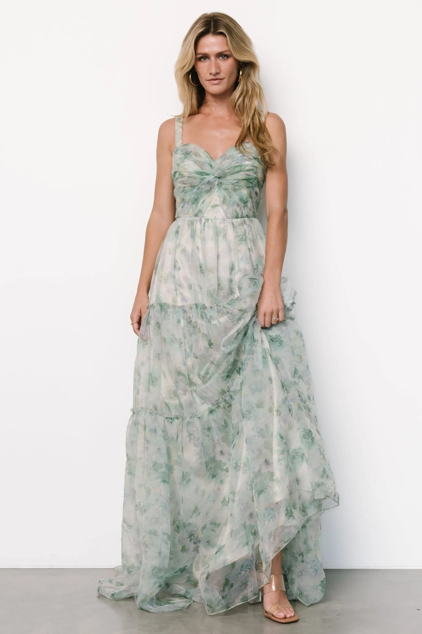 Sinclair Sweetheart Gown | Green Floral