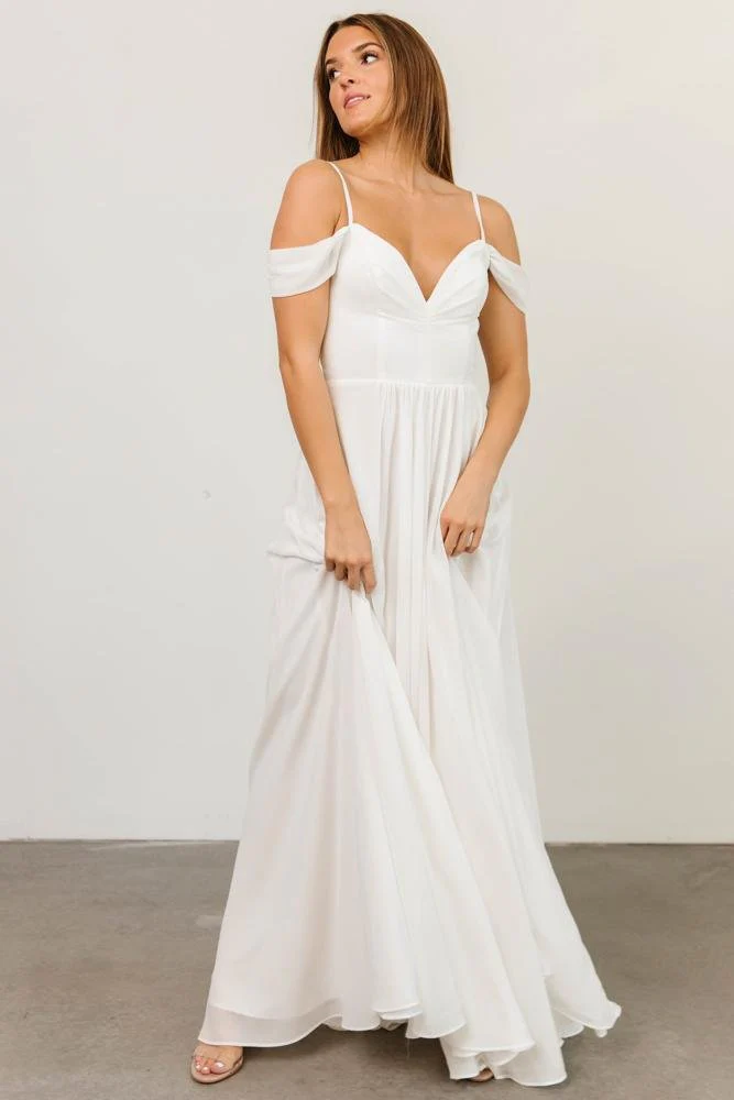 Bianca Lace Maxi Dress | Off White