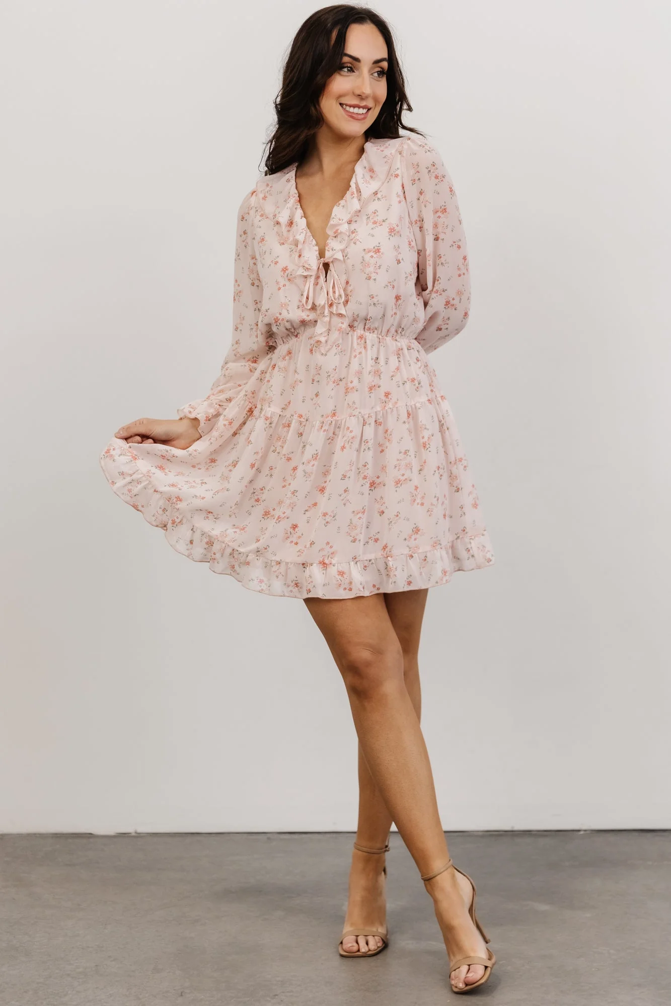 Doris Mini Dress | Blush Floral