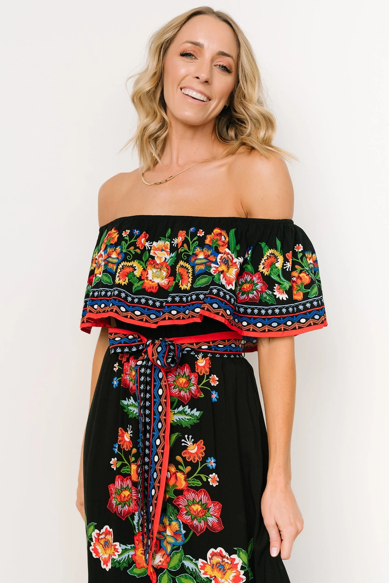 Alejandra Maxi Dress | Black Multi Floral