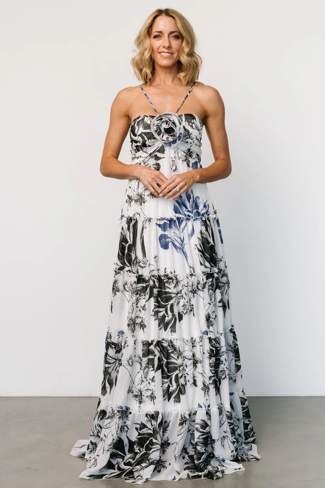 Charmaine Maxi Dress | Navy + Black Floral