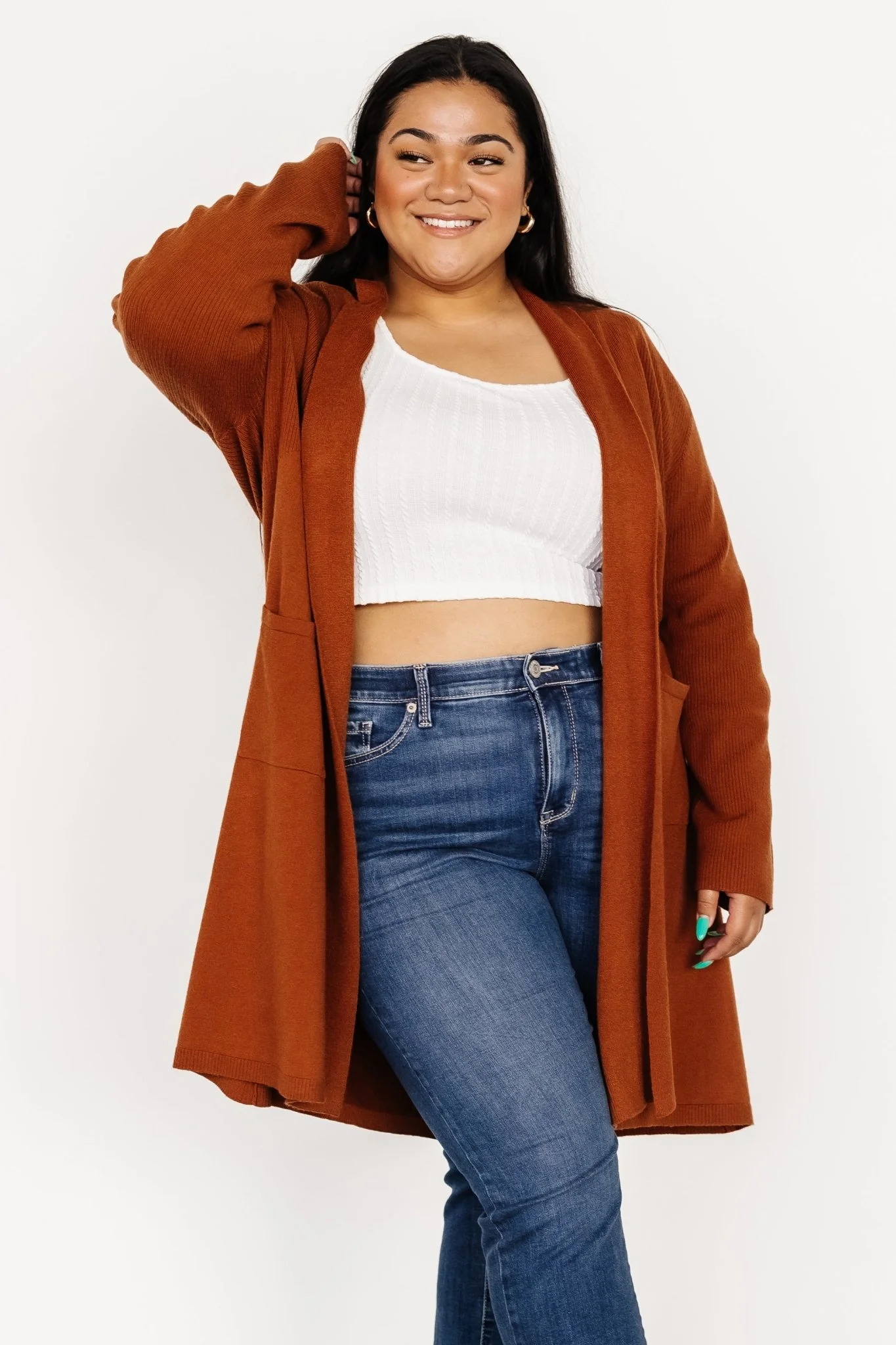 Central Park Cardigan | Rust