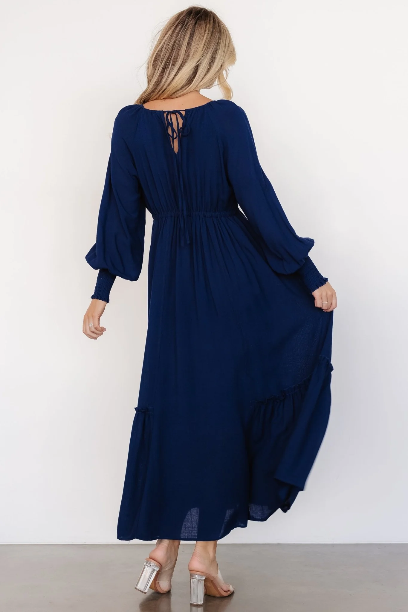 Vienna Long Sleeve Dress | Navy