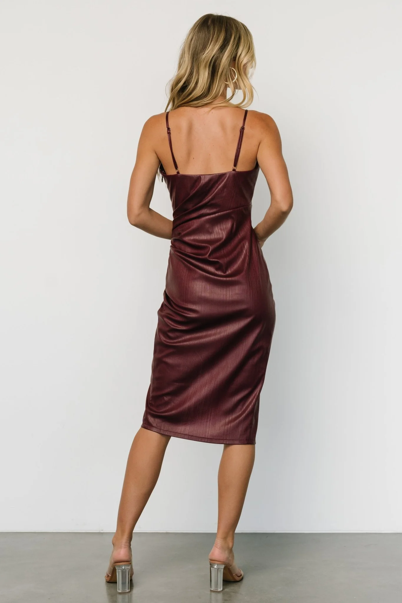 Whitney Midi Dress | Deep Mulberry