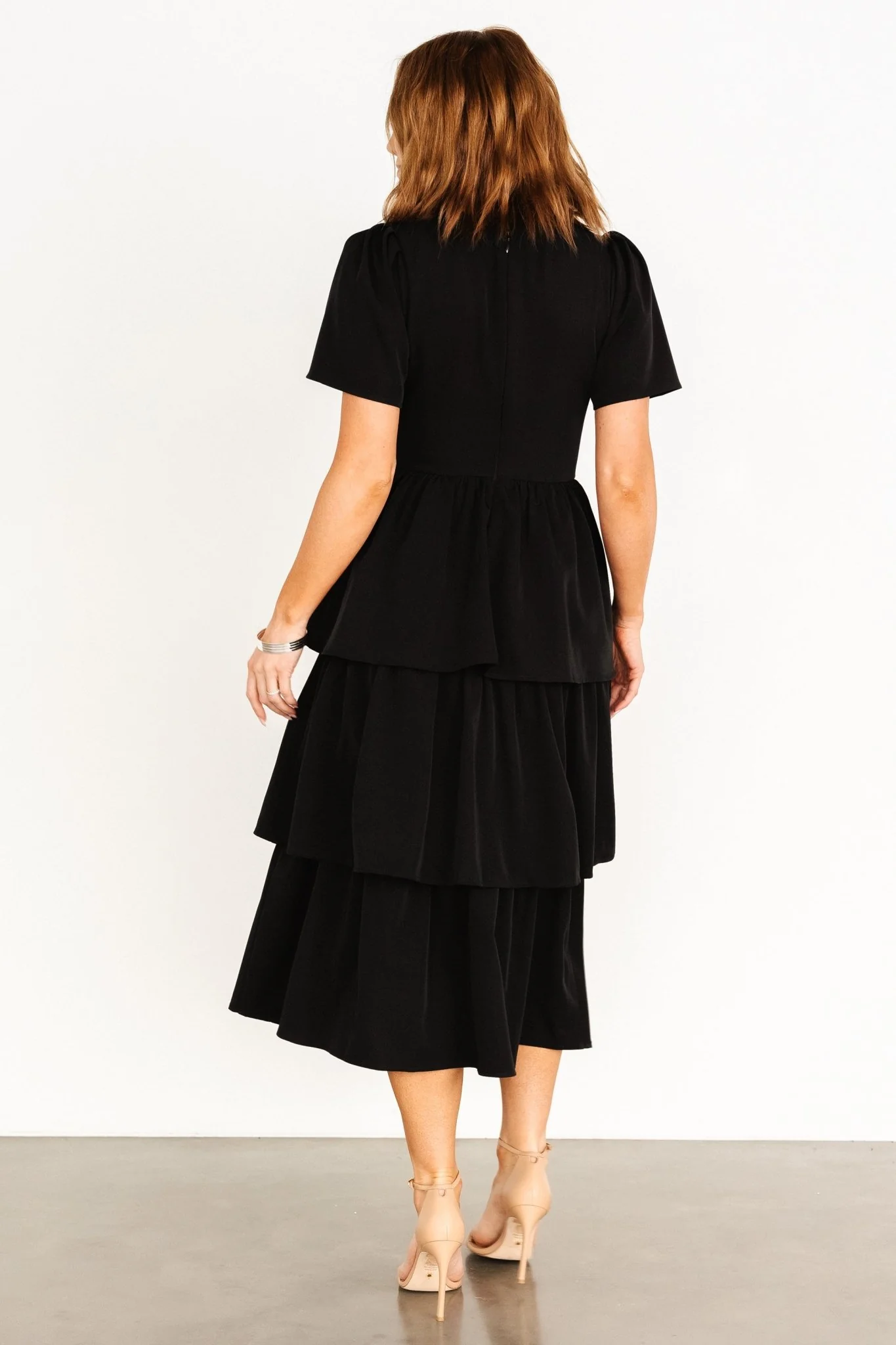 Cadenza Tiered Maxi Dress | Black