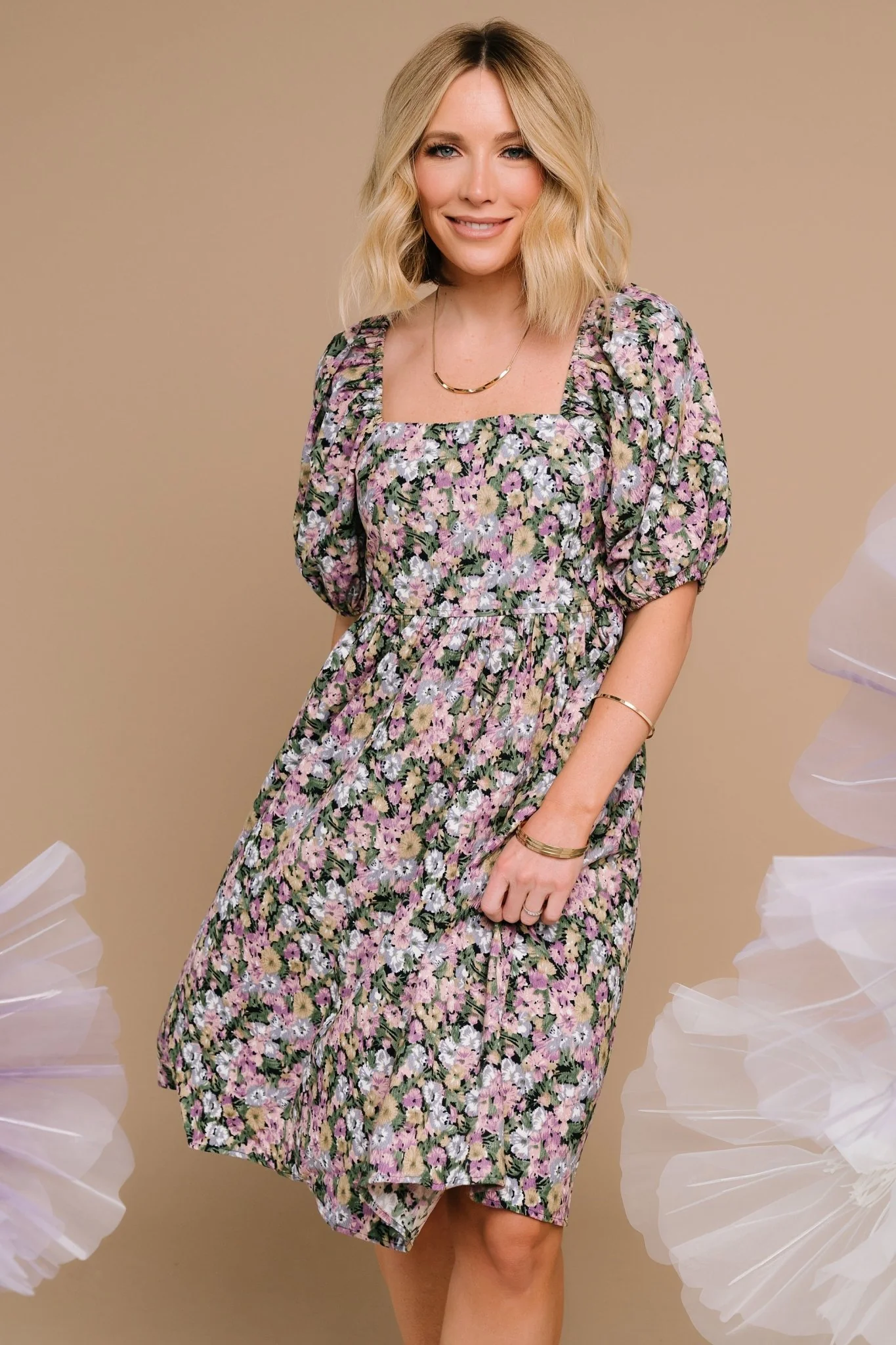 Joyce Corduroy Dress | Multi