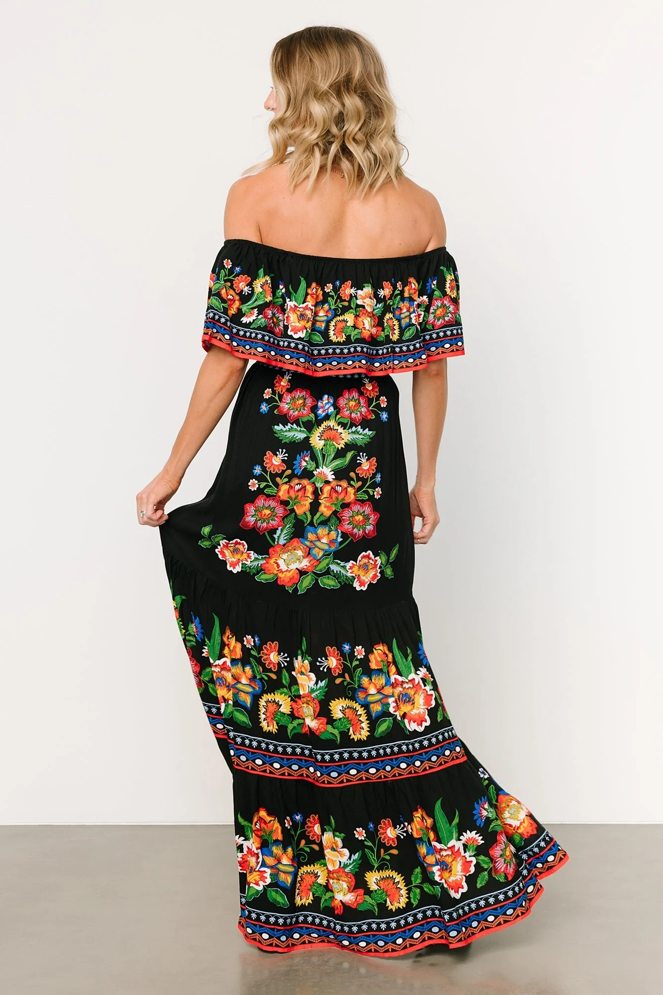 Alejandra Maxi Dress | Black Multi Floral