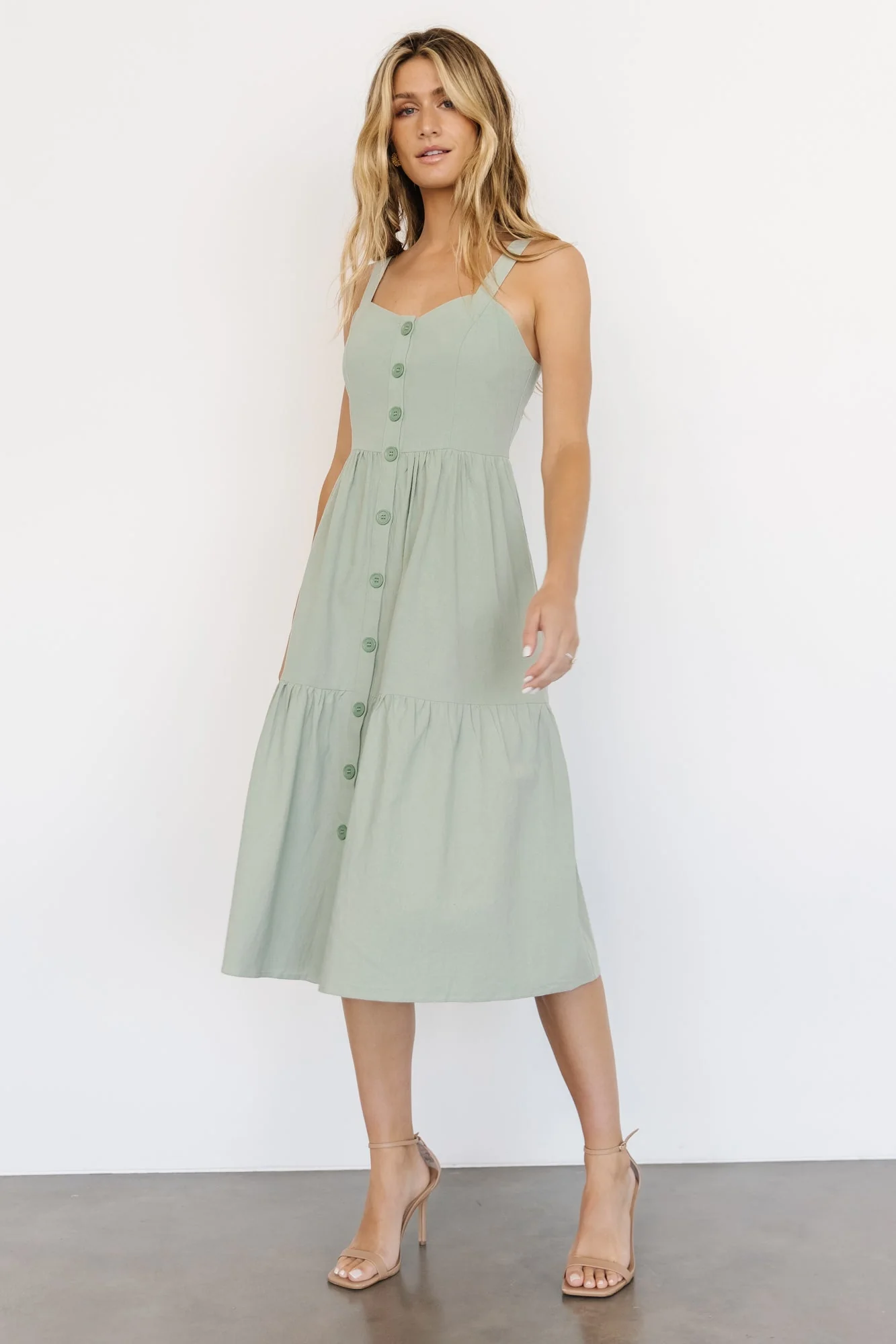 Sammy Tank Midi Dress | Sage