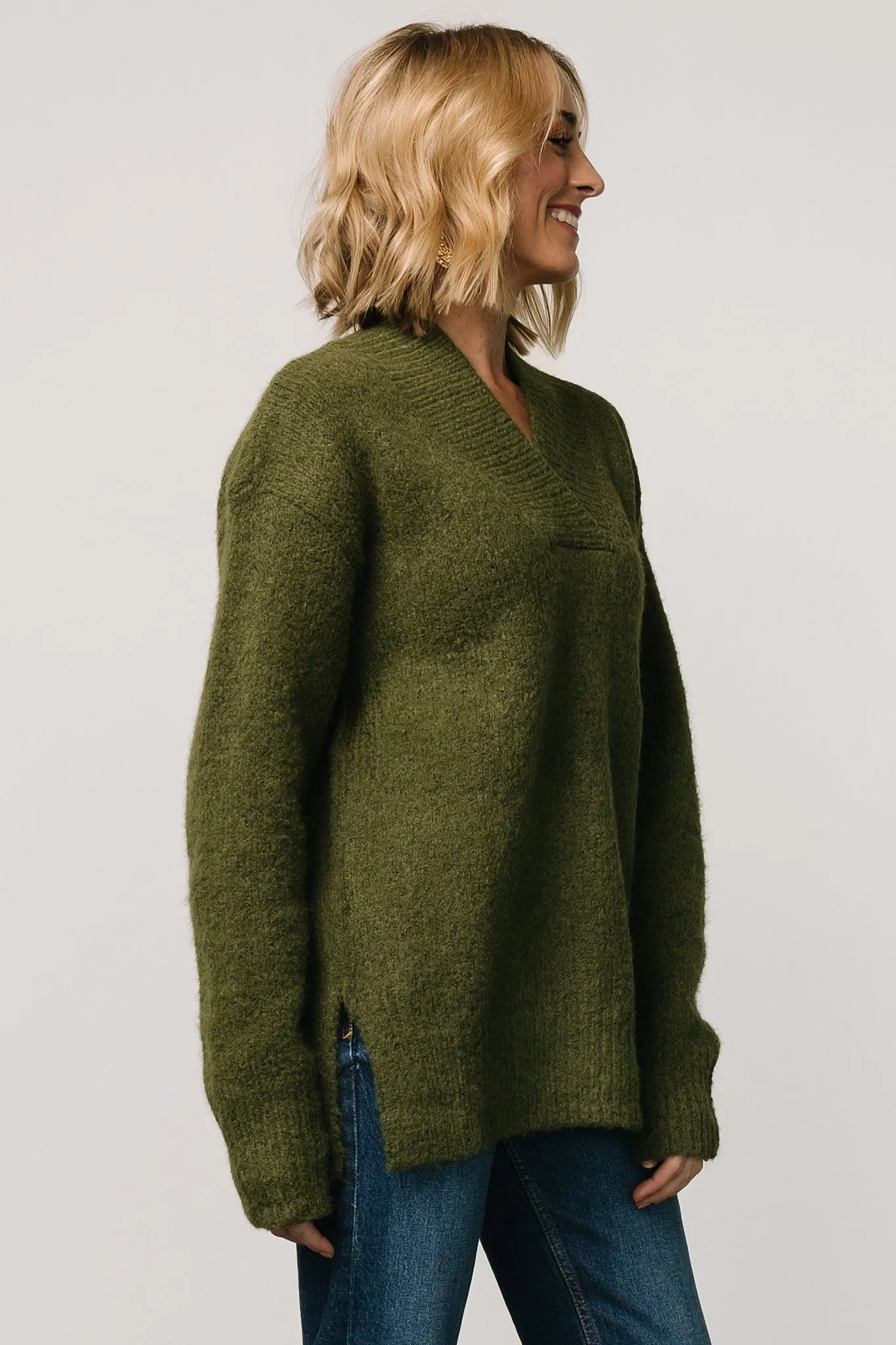 Calgary Oversized Sweater | Olive