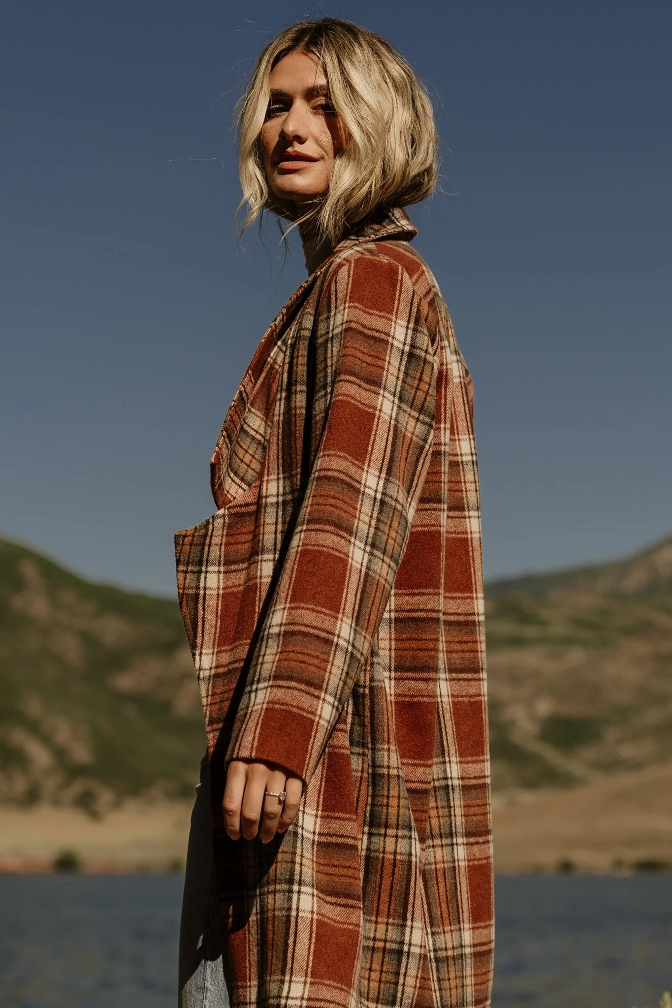 Tetonia Plaid Shacket | Copper Multi