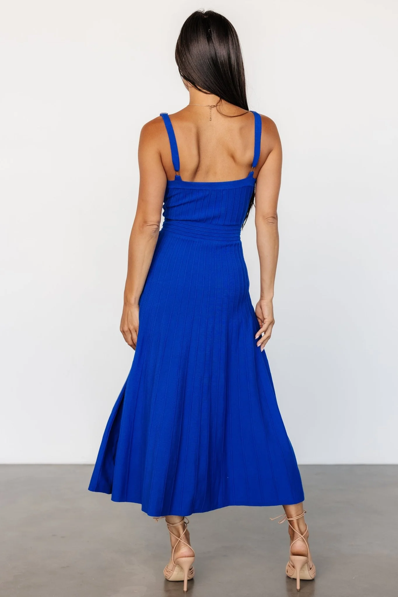 Tanya Knit Midi Dress | Cobalt