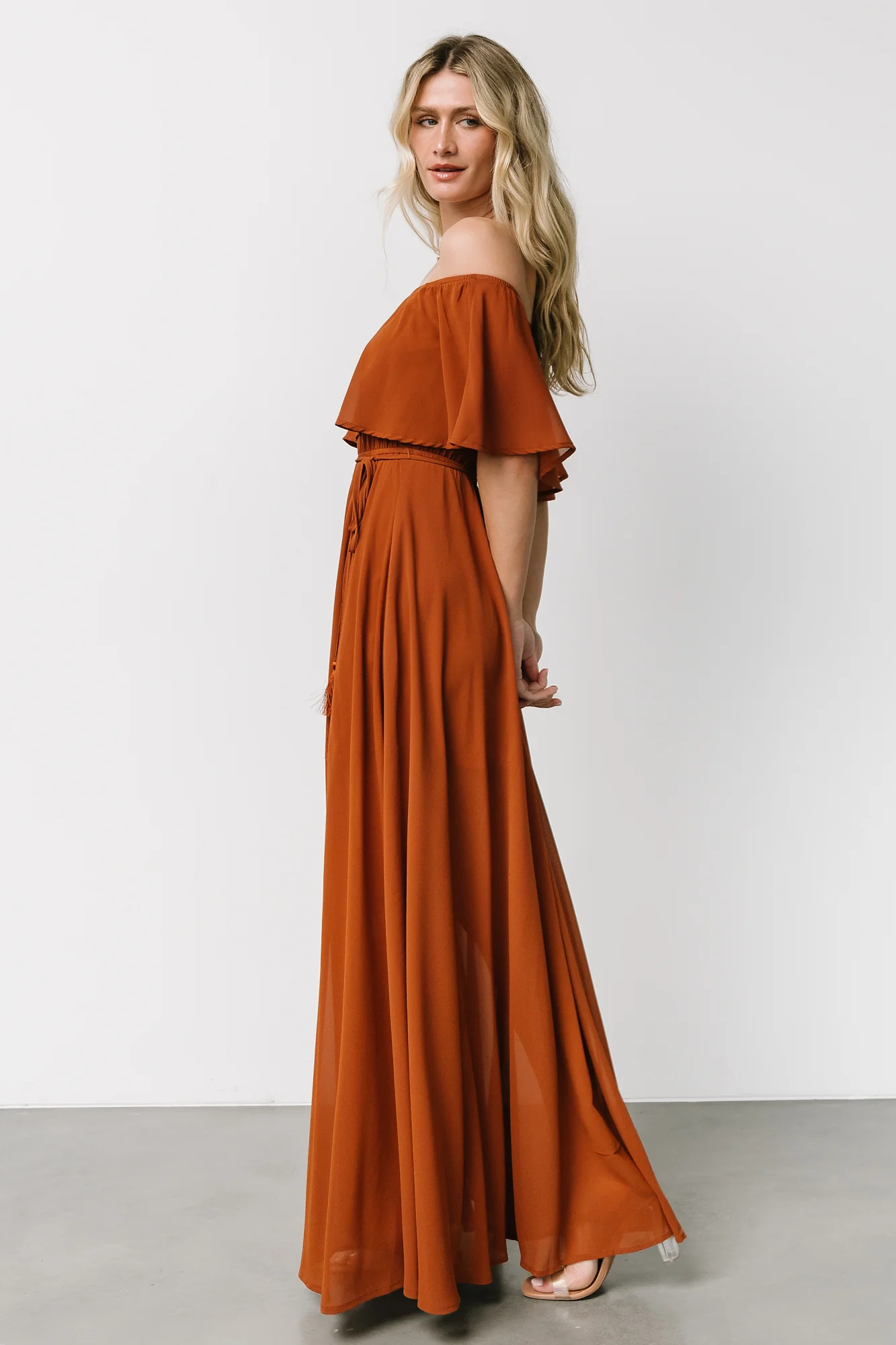 Victoria Off Shoulder Maxi Dress | Spice