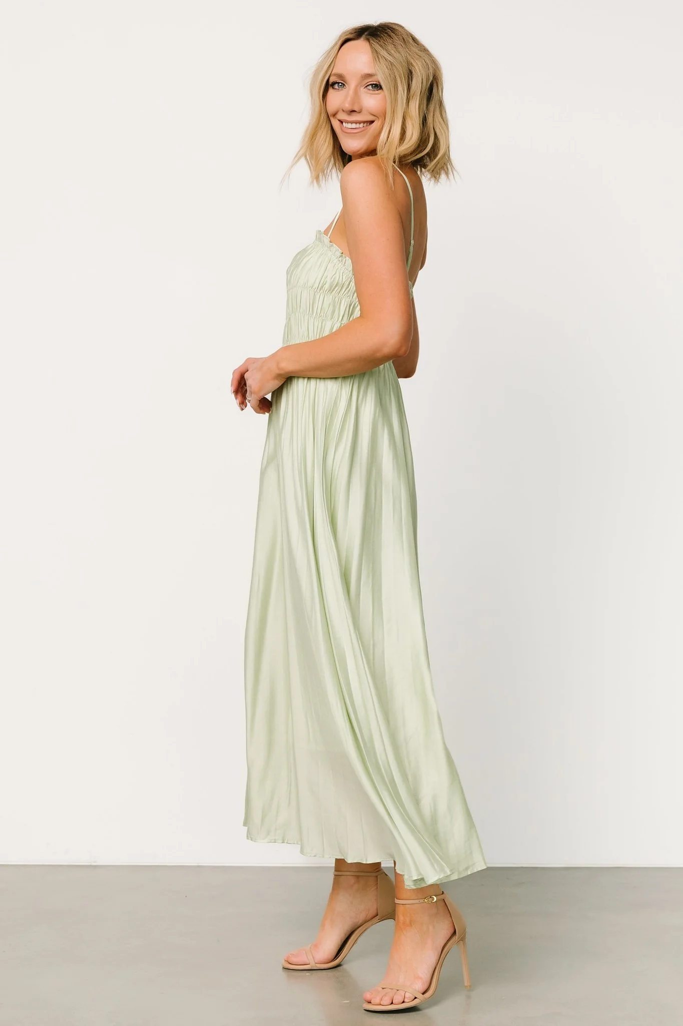 Hattie Maxi Dress | Light Sage