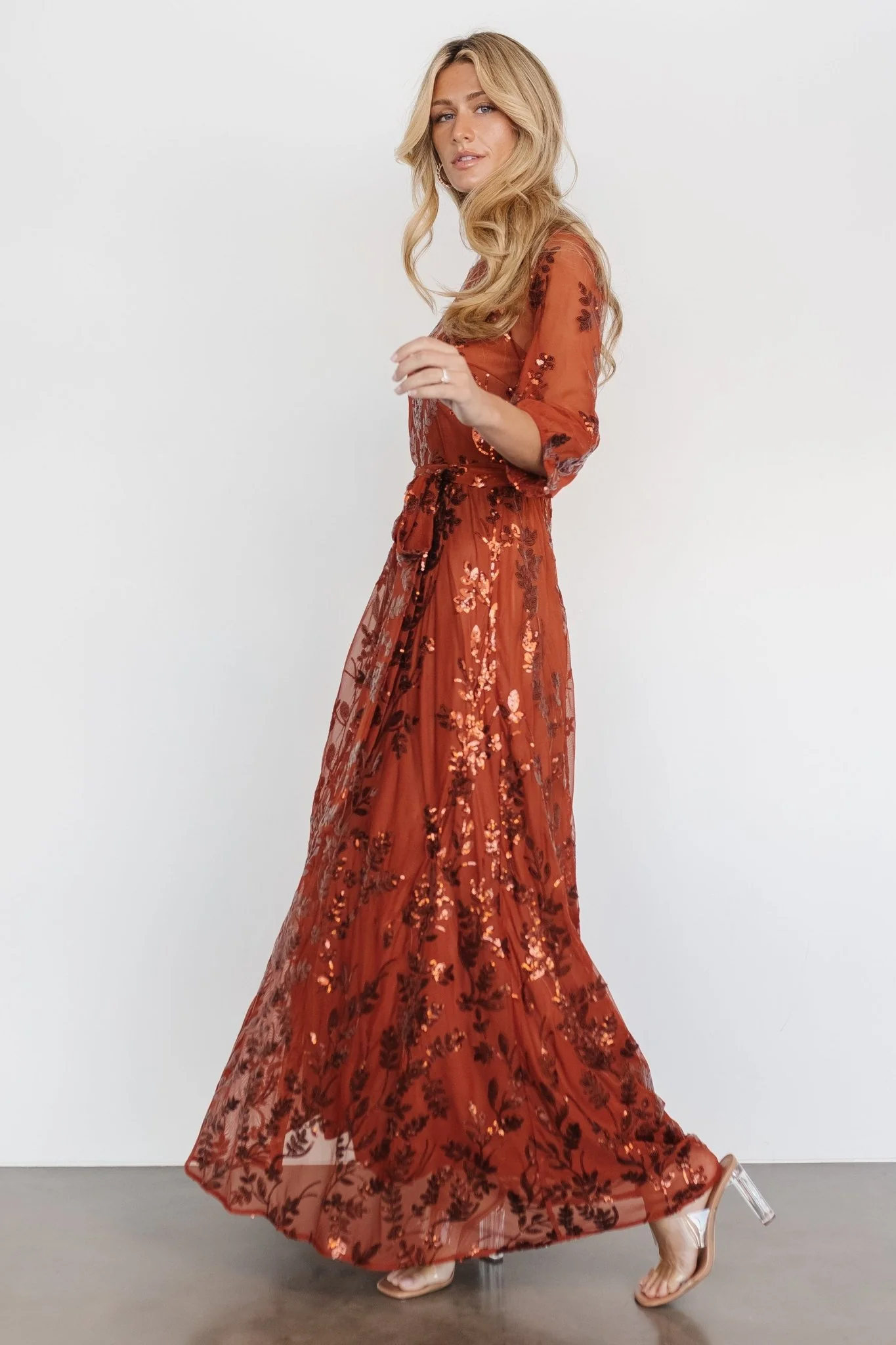 Destiny Sequin Maxi Dress | Cinnamon