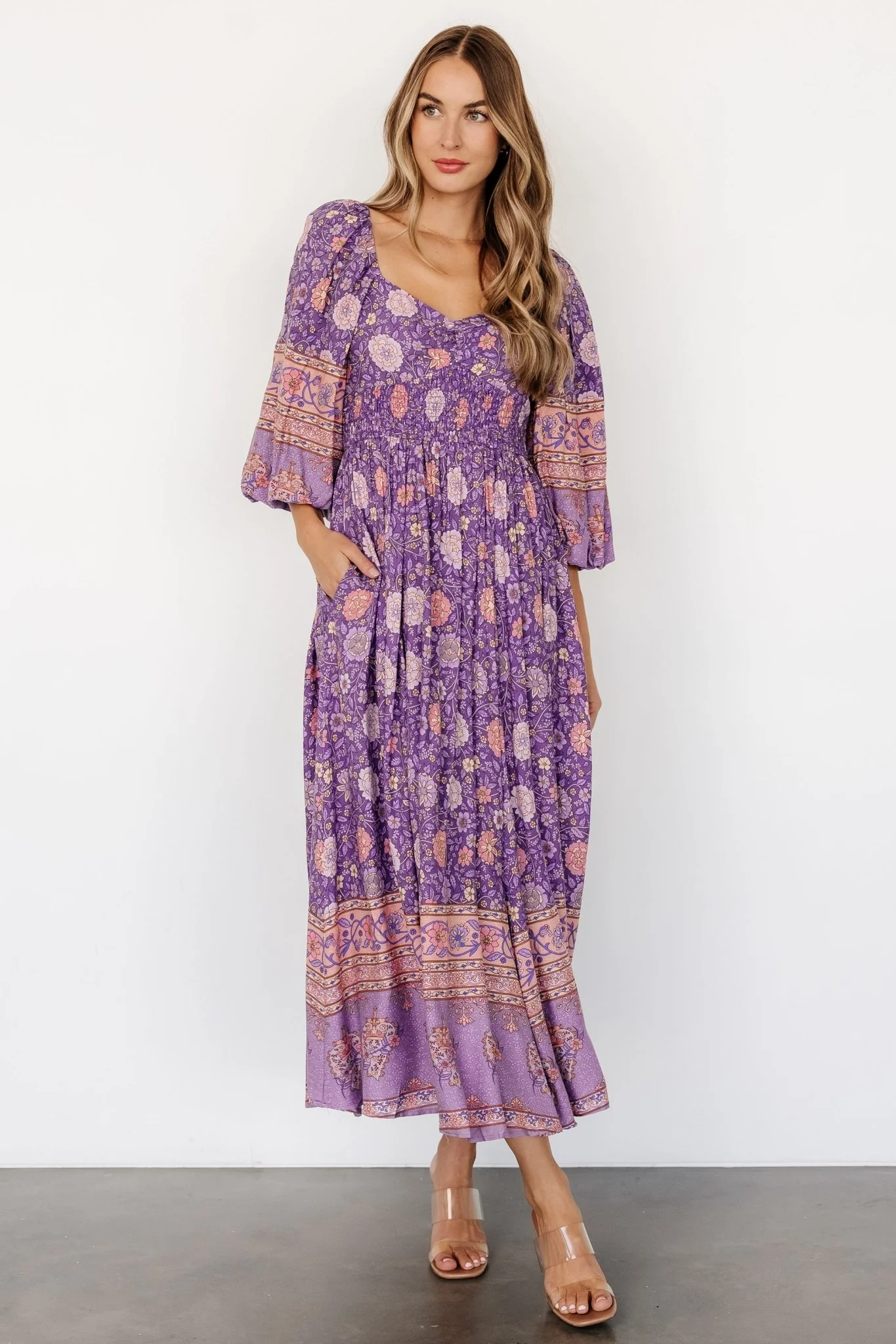 Trixie Dress | Purple Multi