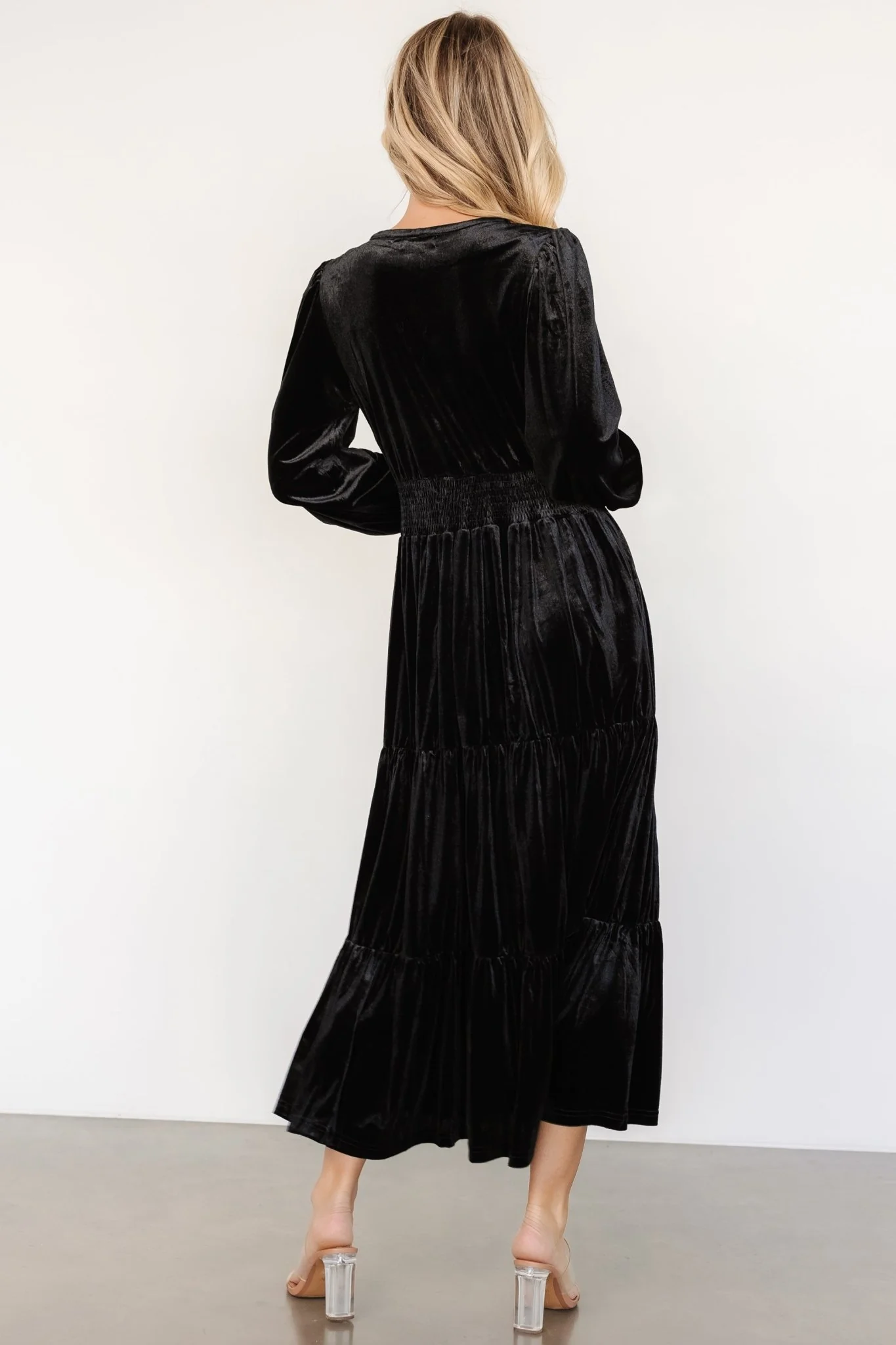 Harley Velvet Dress | Black