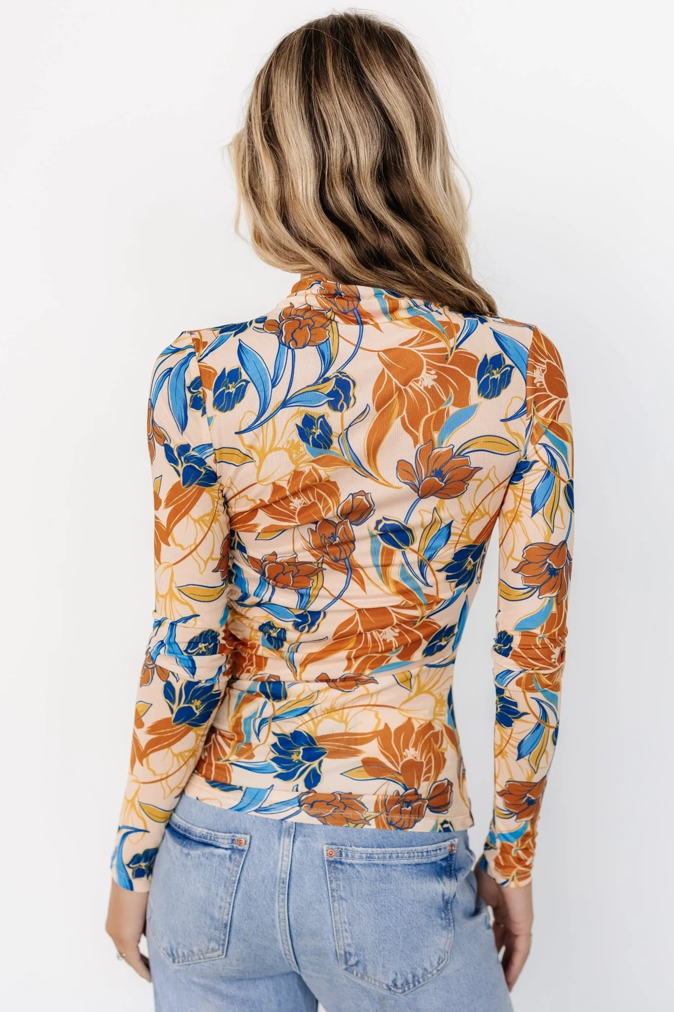 Dom Sheer Top | Taupe Multi