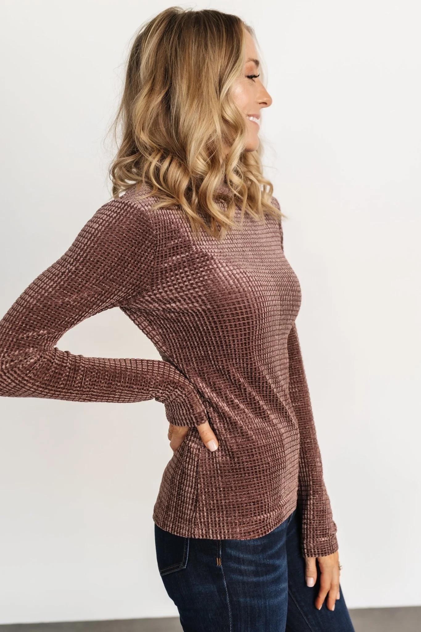 Joss Velvet Top | Dusty Clove