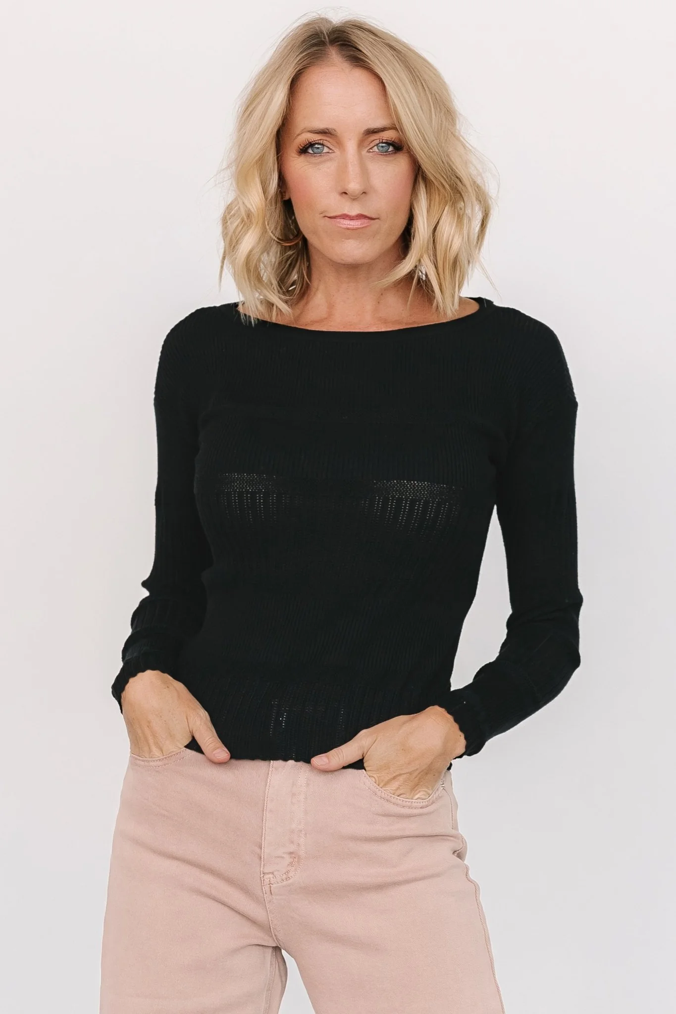 Bren Sweater Top | Black