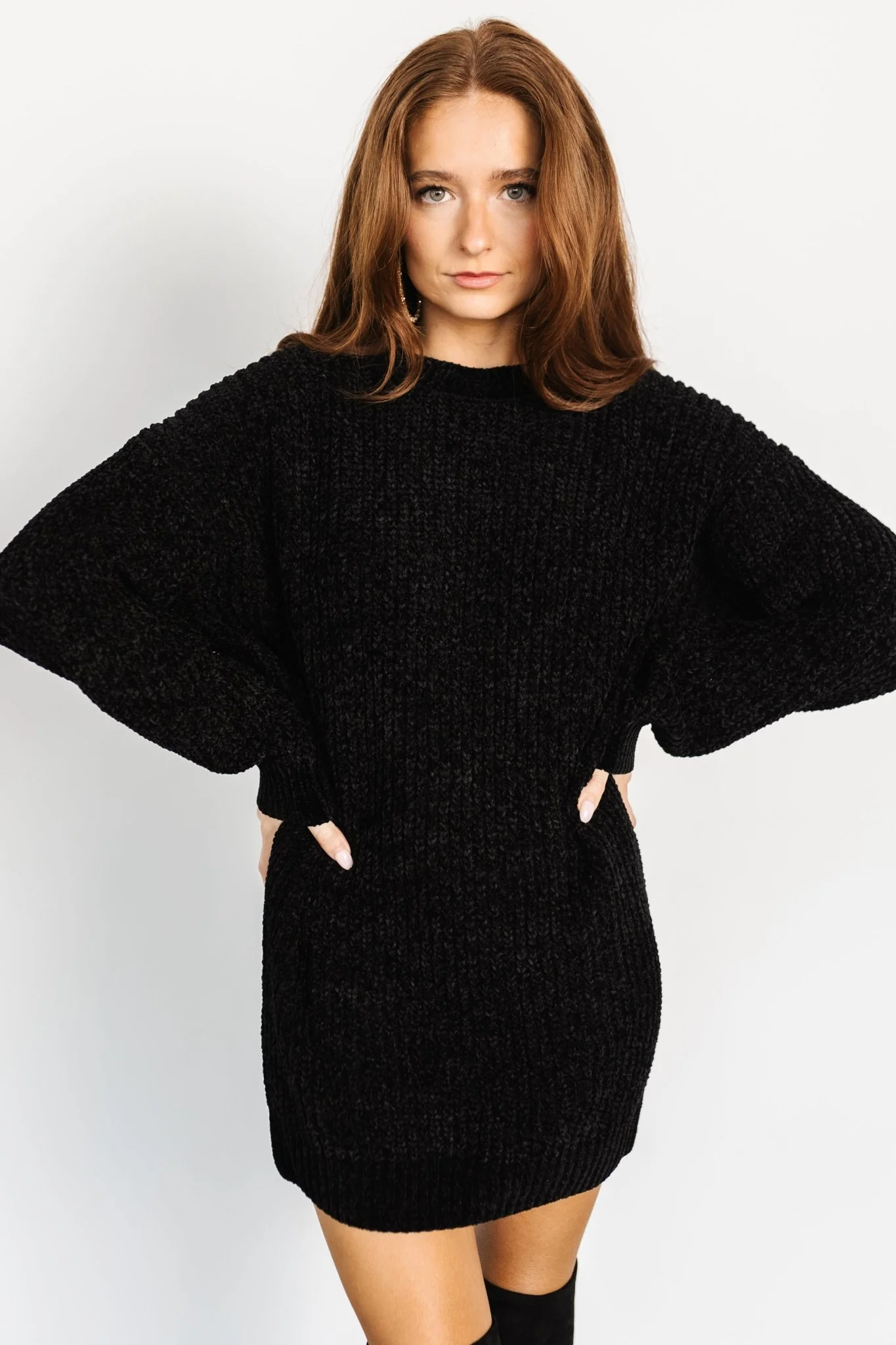 Christa Sweater Dress | Black