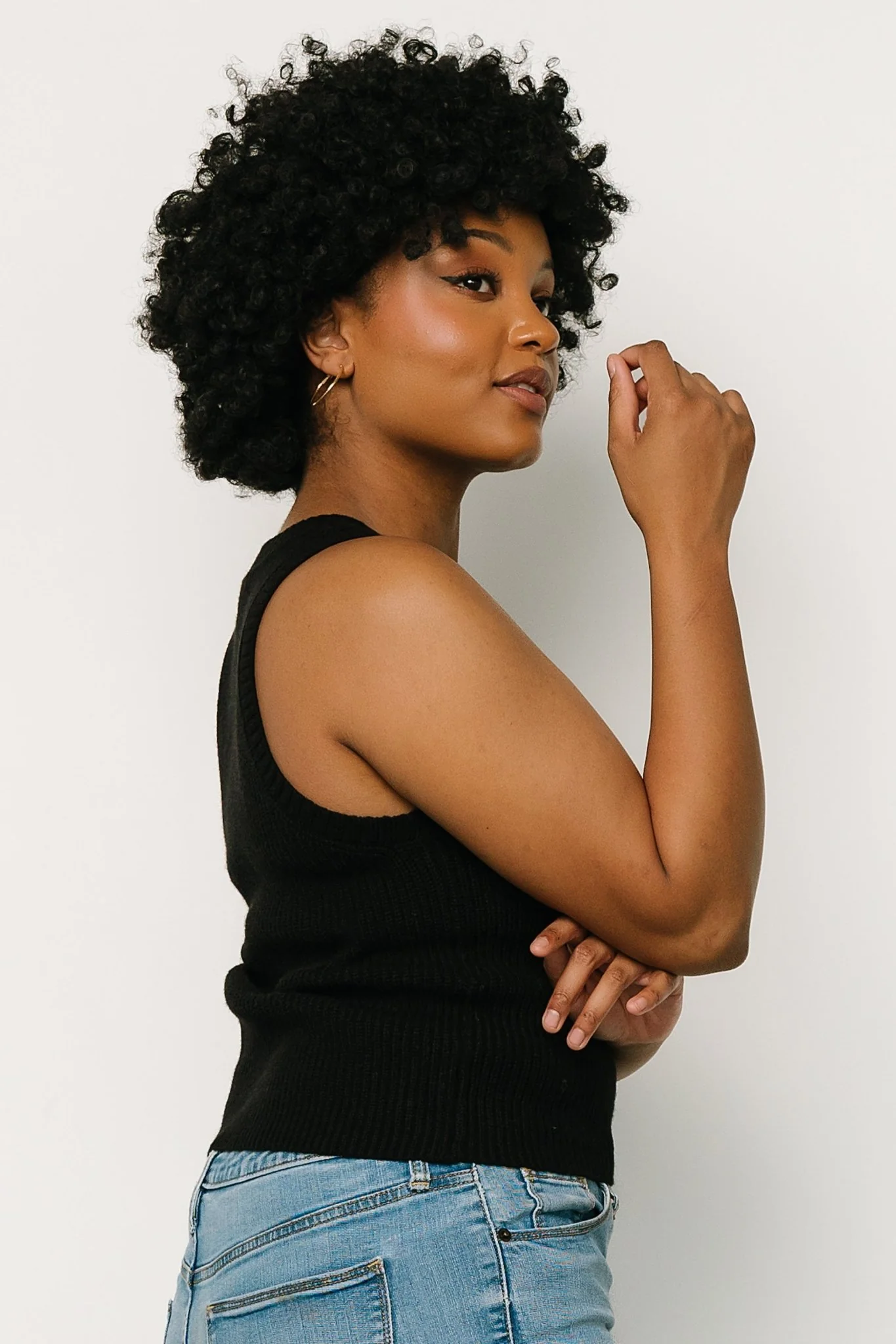 Cruz Knit Tank Top | Black