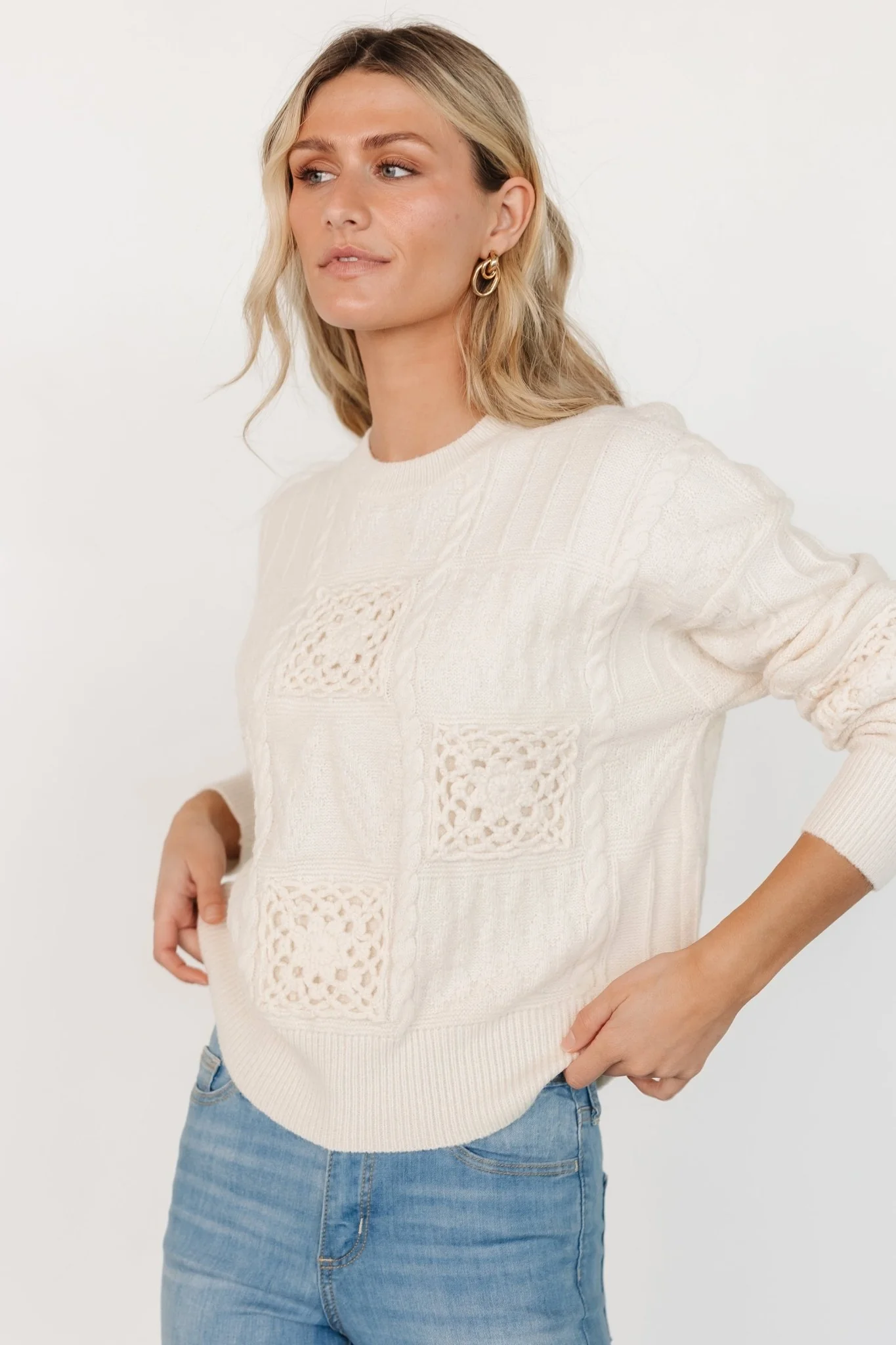Meadow Knit Sweater | Cream