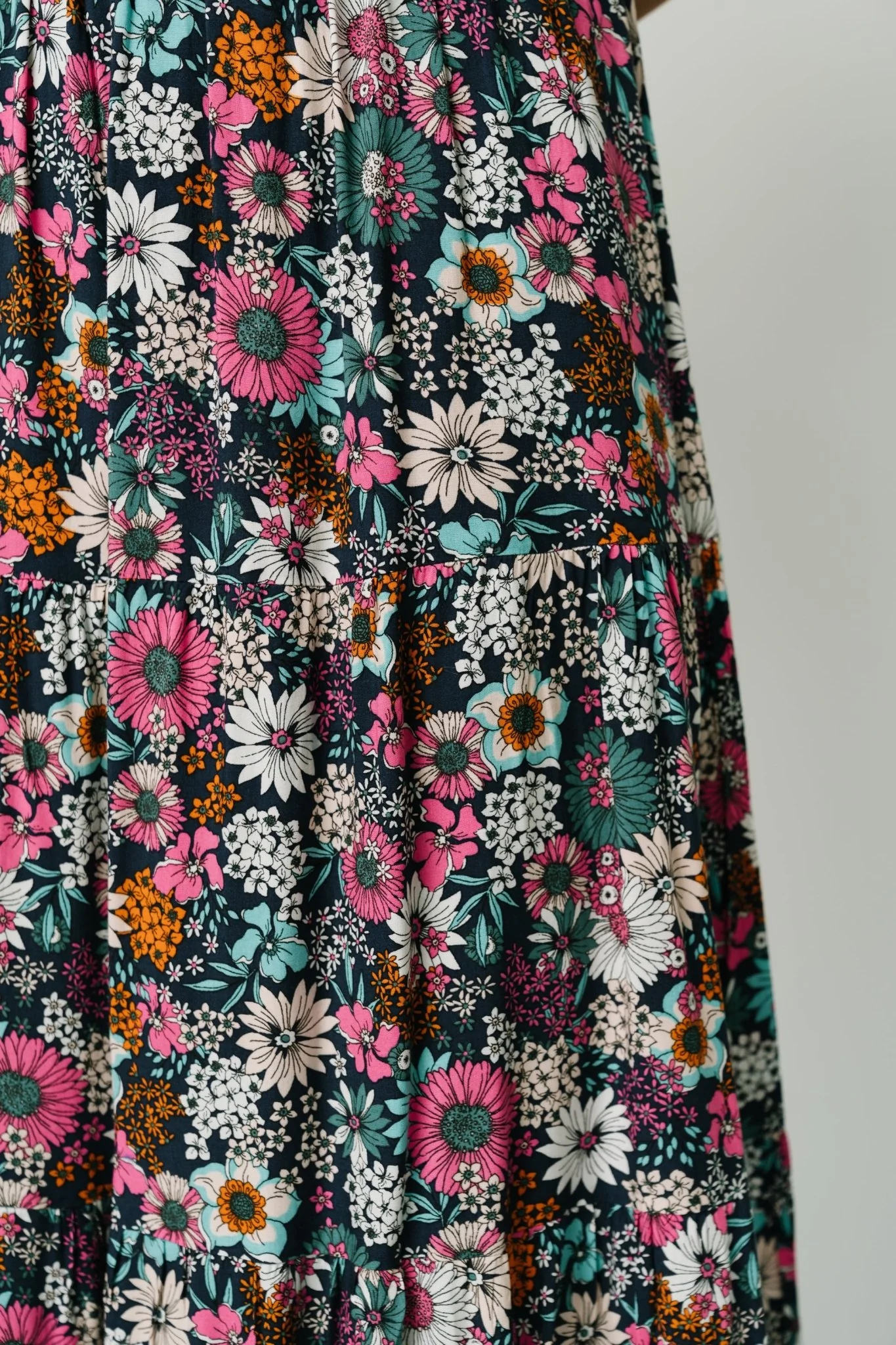 Reilly Maxi Skirt | Navy Flower Print