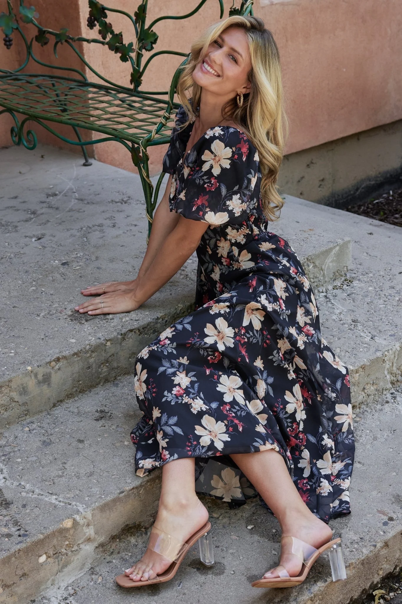 Raelynn Maxi Dress | Black Floral