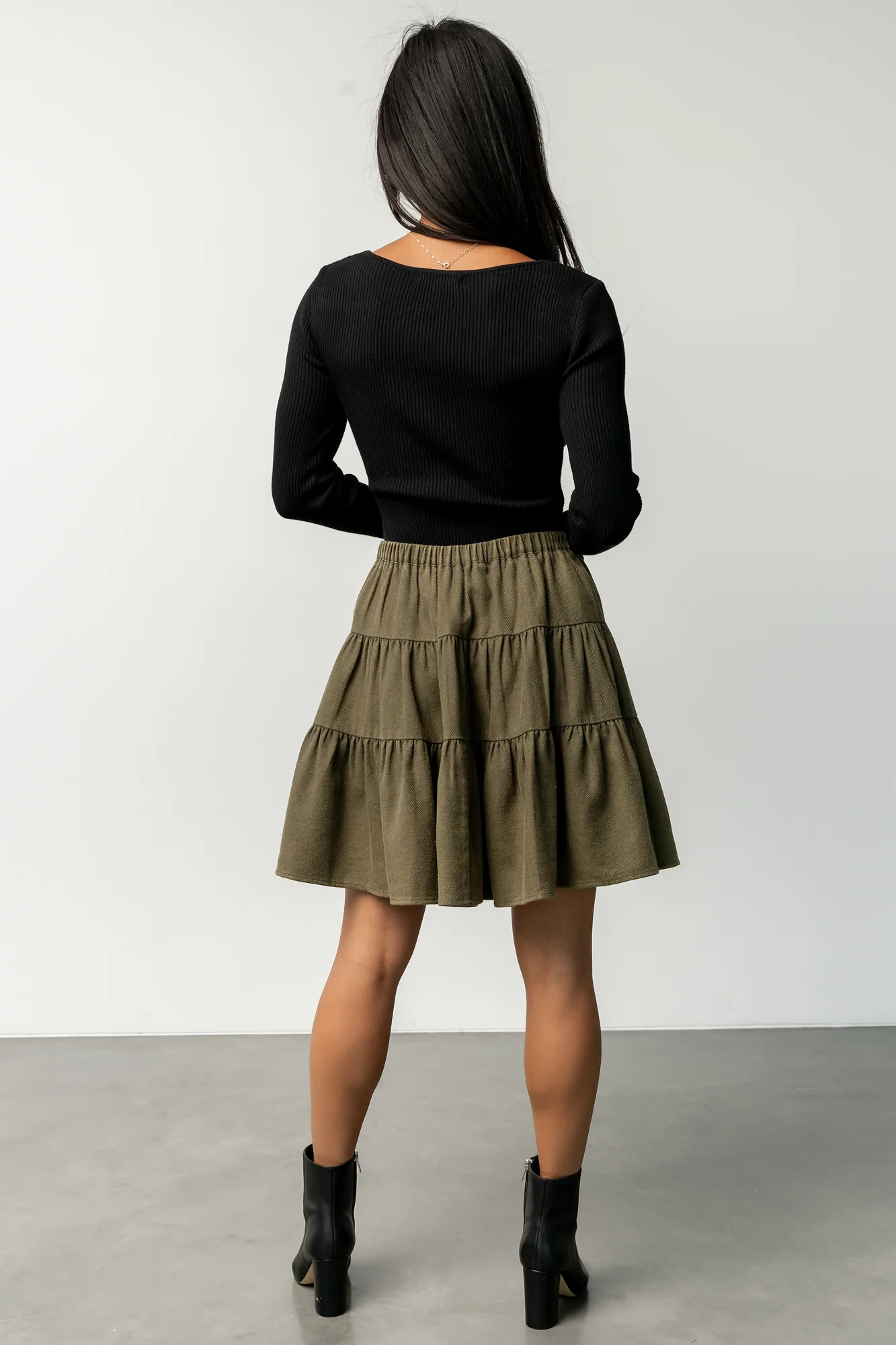 Ebba Short Skirt | Olive
