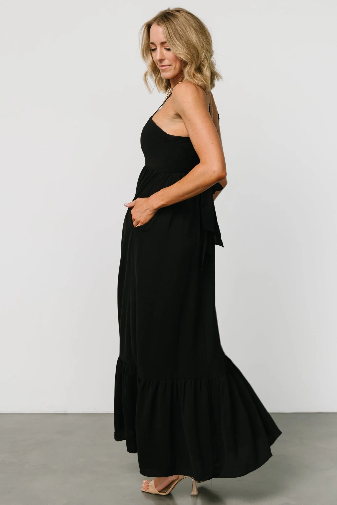 Regan Tank Maxi Dress | Black