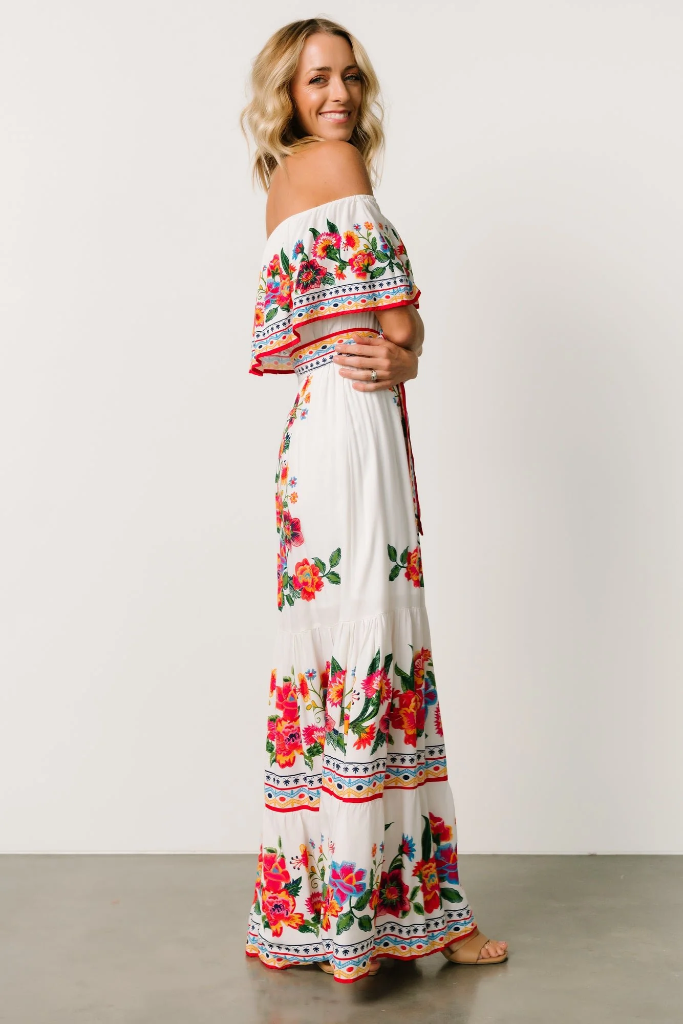 Alejandra Maxi Dress | Ivory Multi Floral