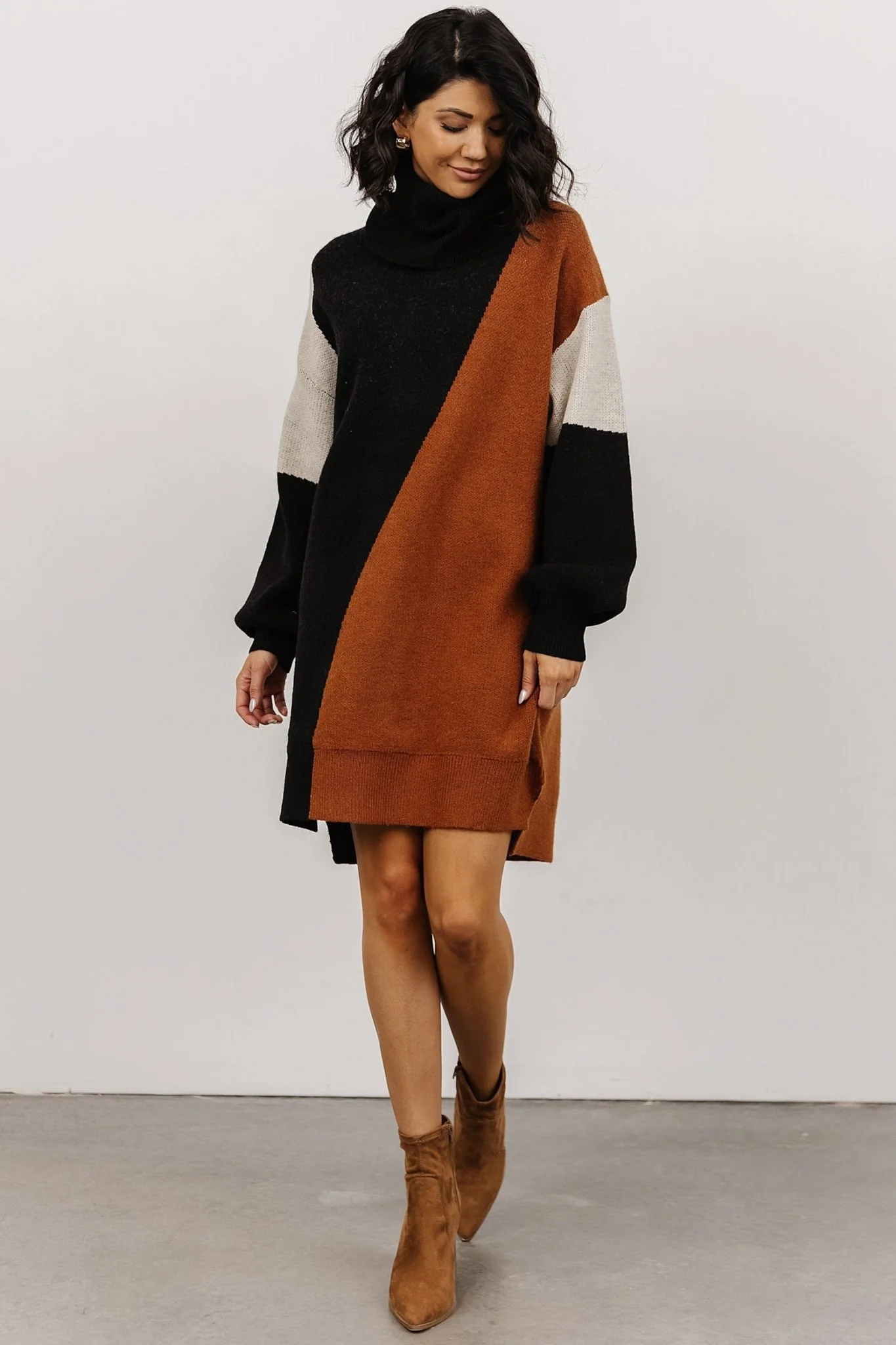 Diego Sweater Dress | Black Multi