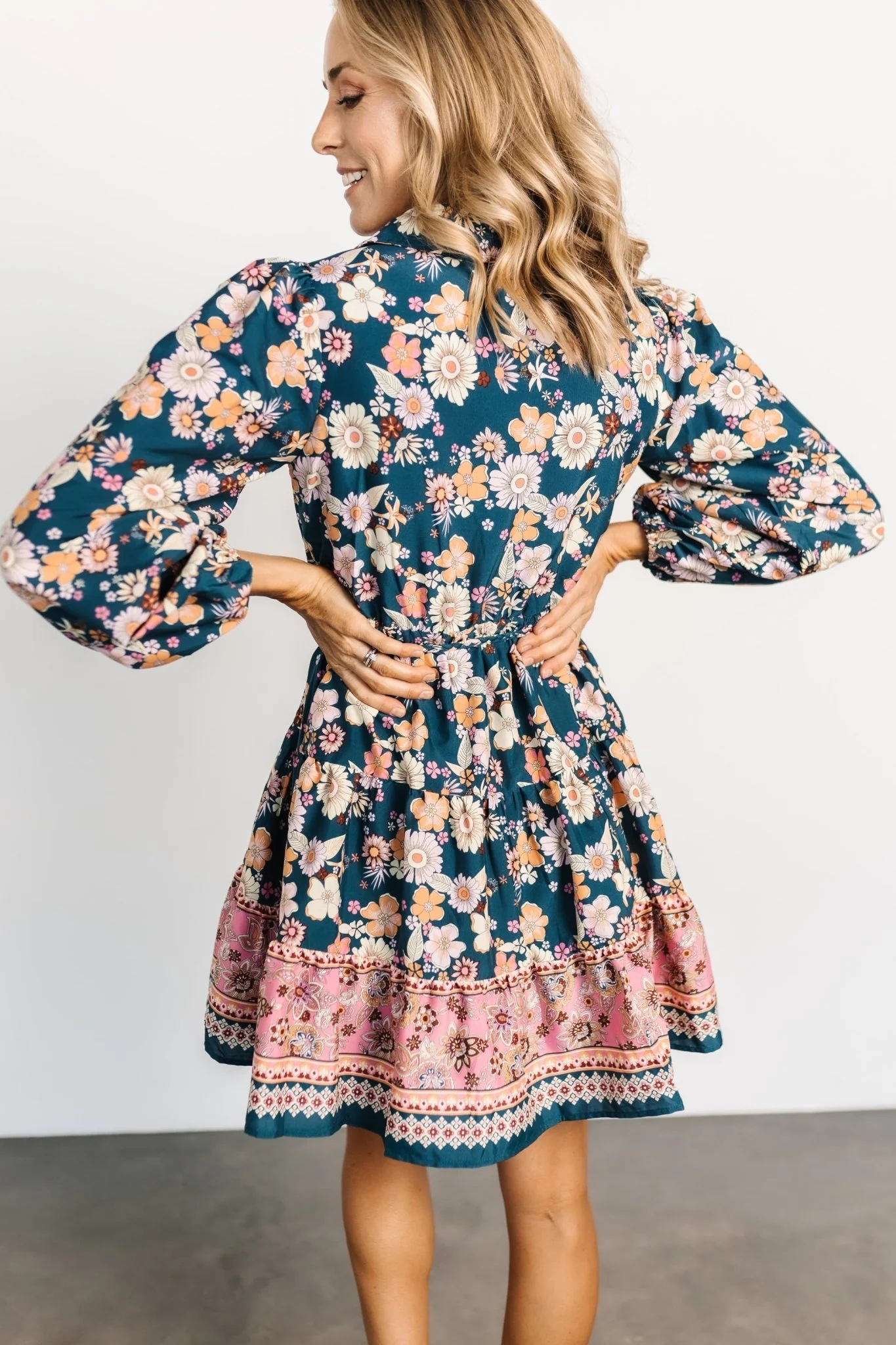 Jane Short Dress | Jade Multi