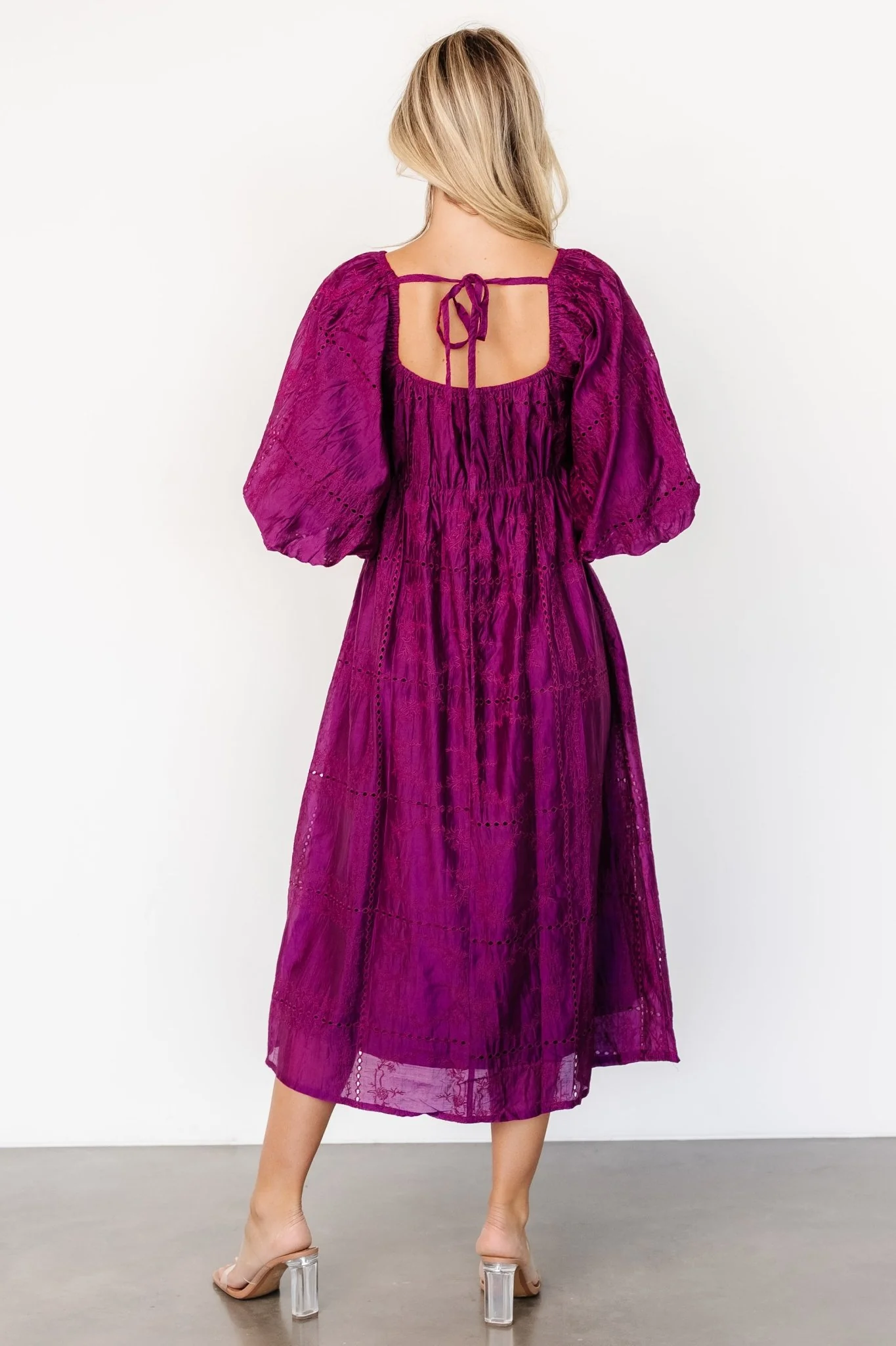 Brynn Midi Dress | Berry