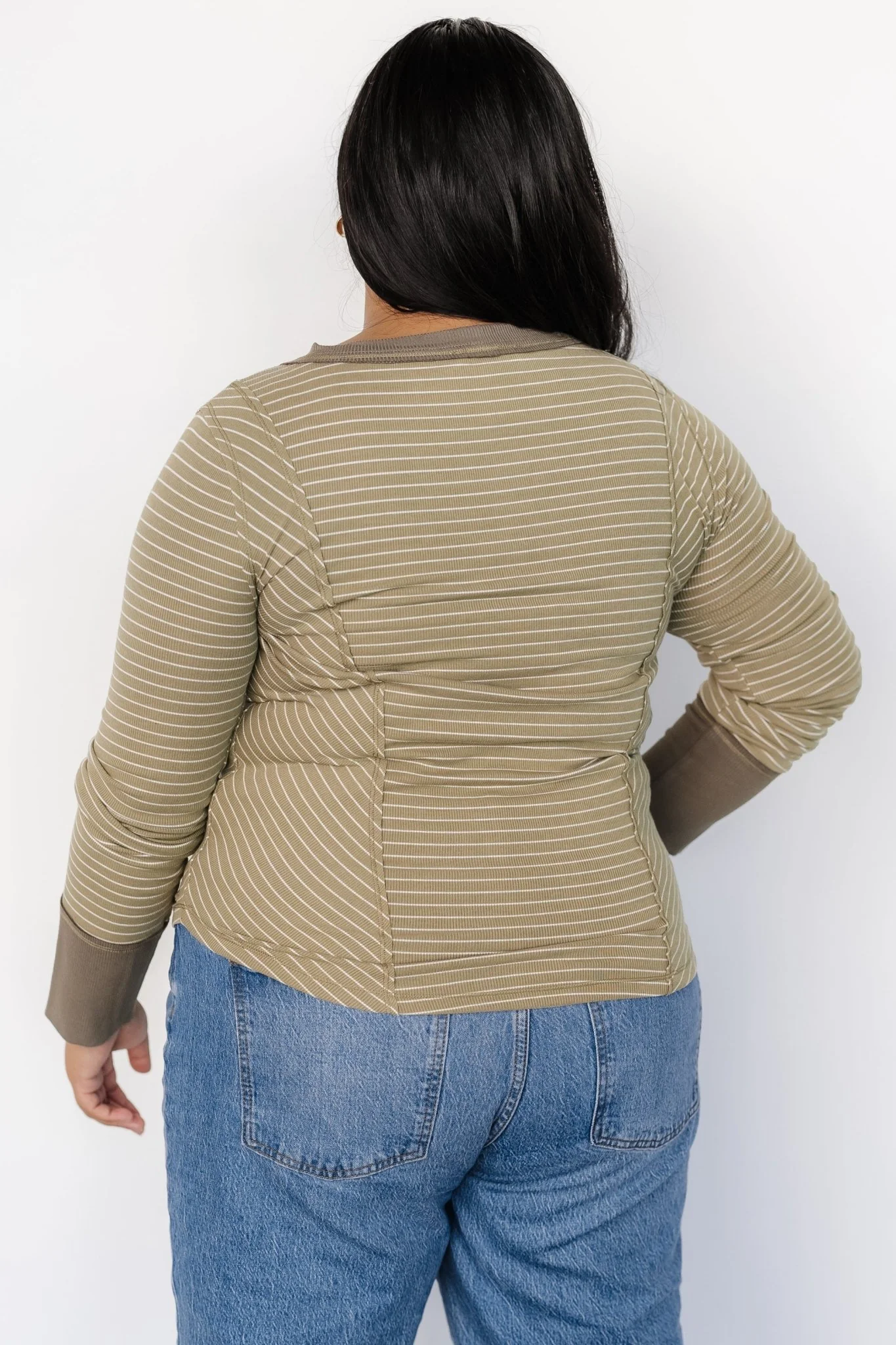 Ashford Striped Top | Olive
