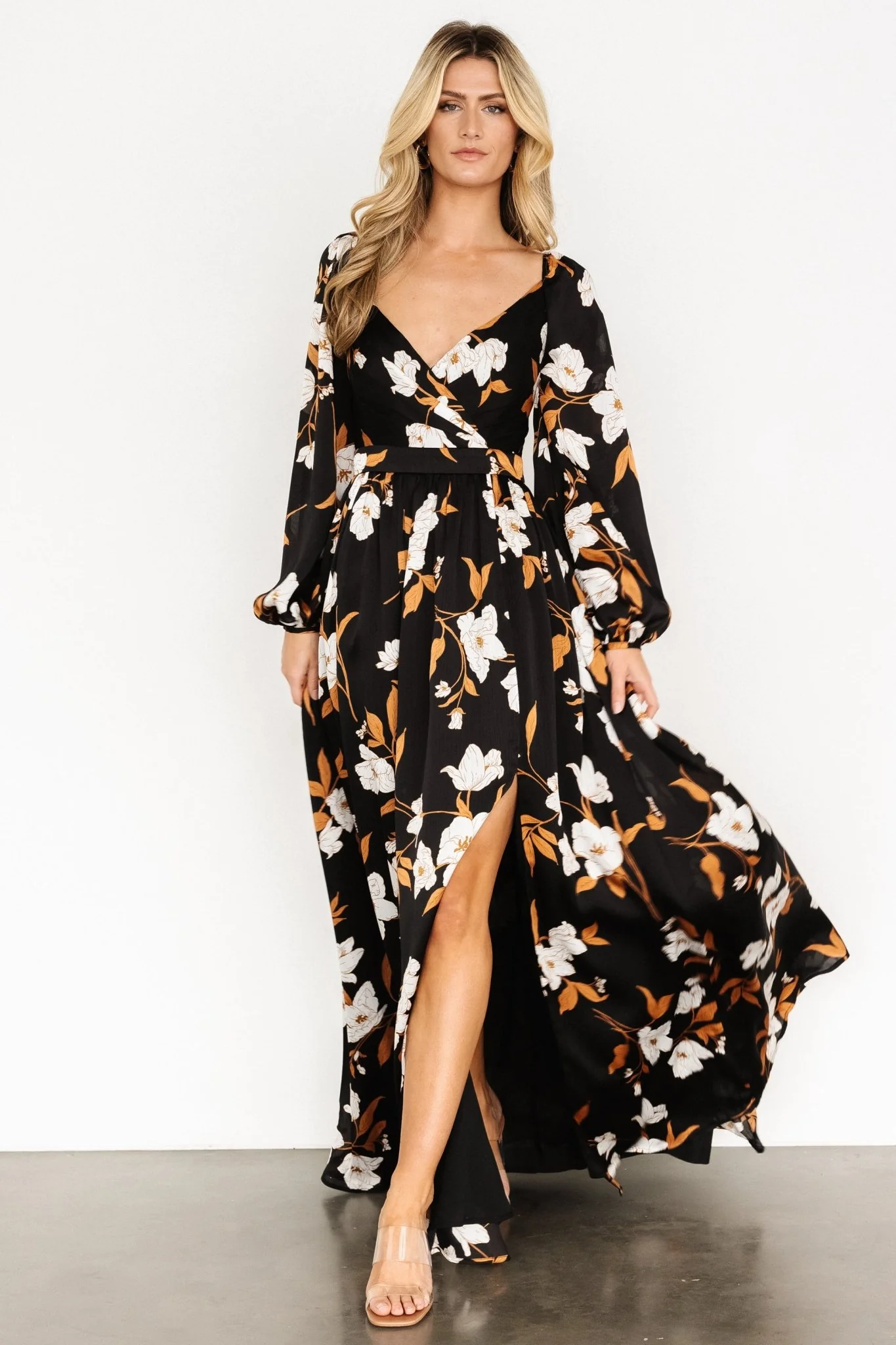 Tristan Maxi Dress | Black Floral
