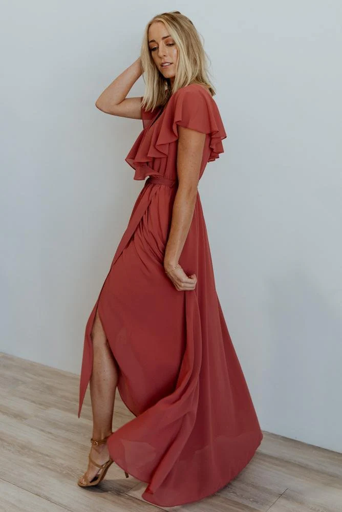 Katya Ruffle Maxi Dress | Rosewood