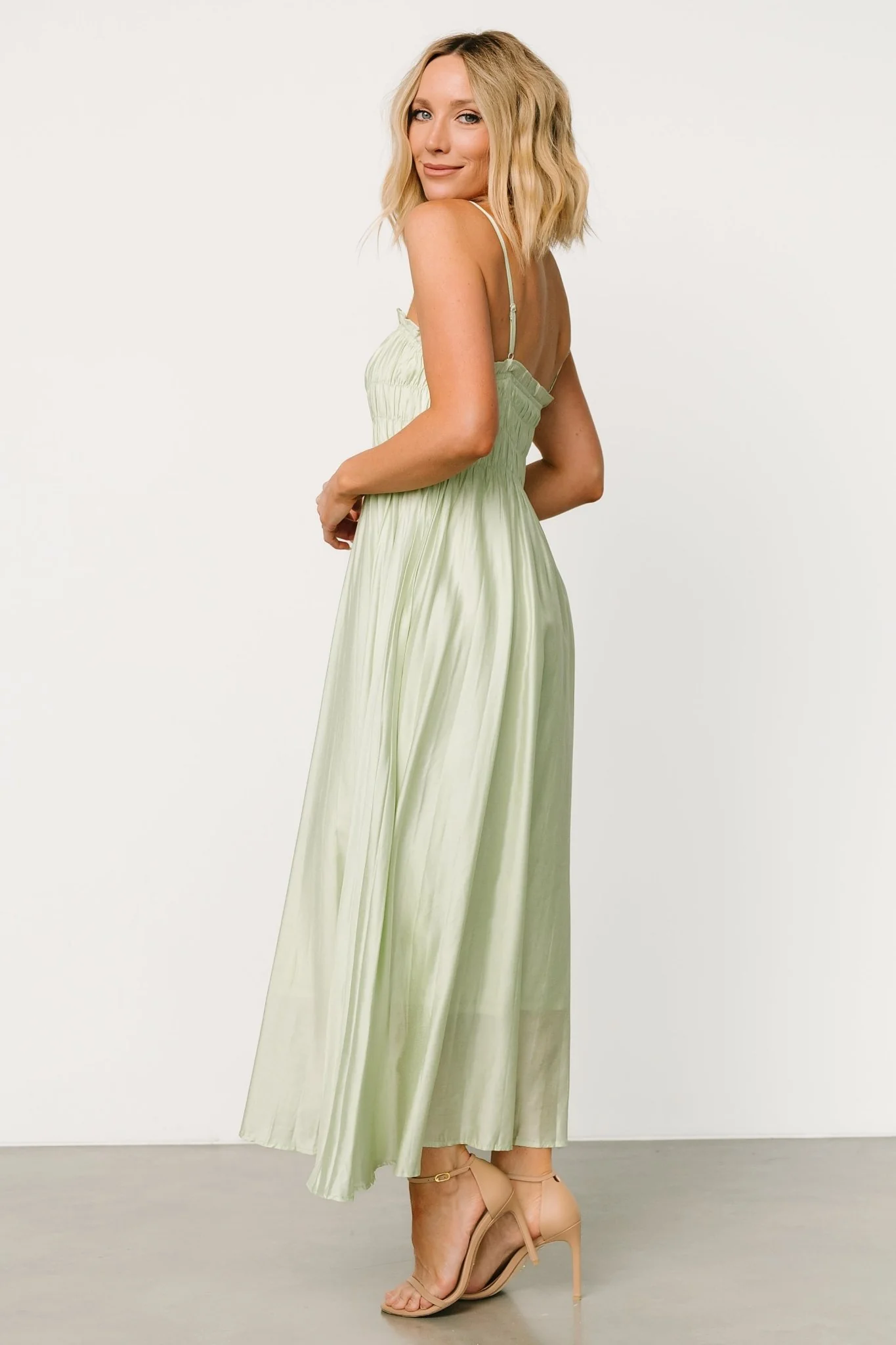 Hattie Maxi Dress | Light Sage