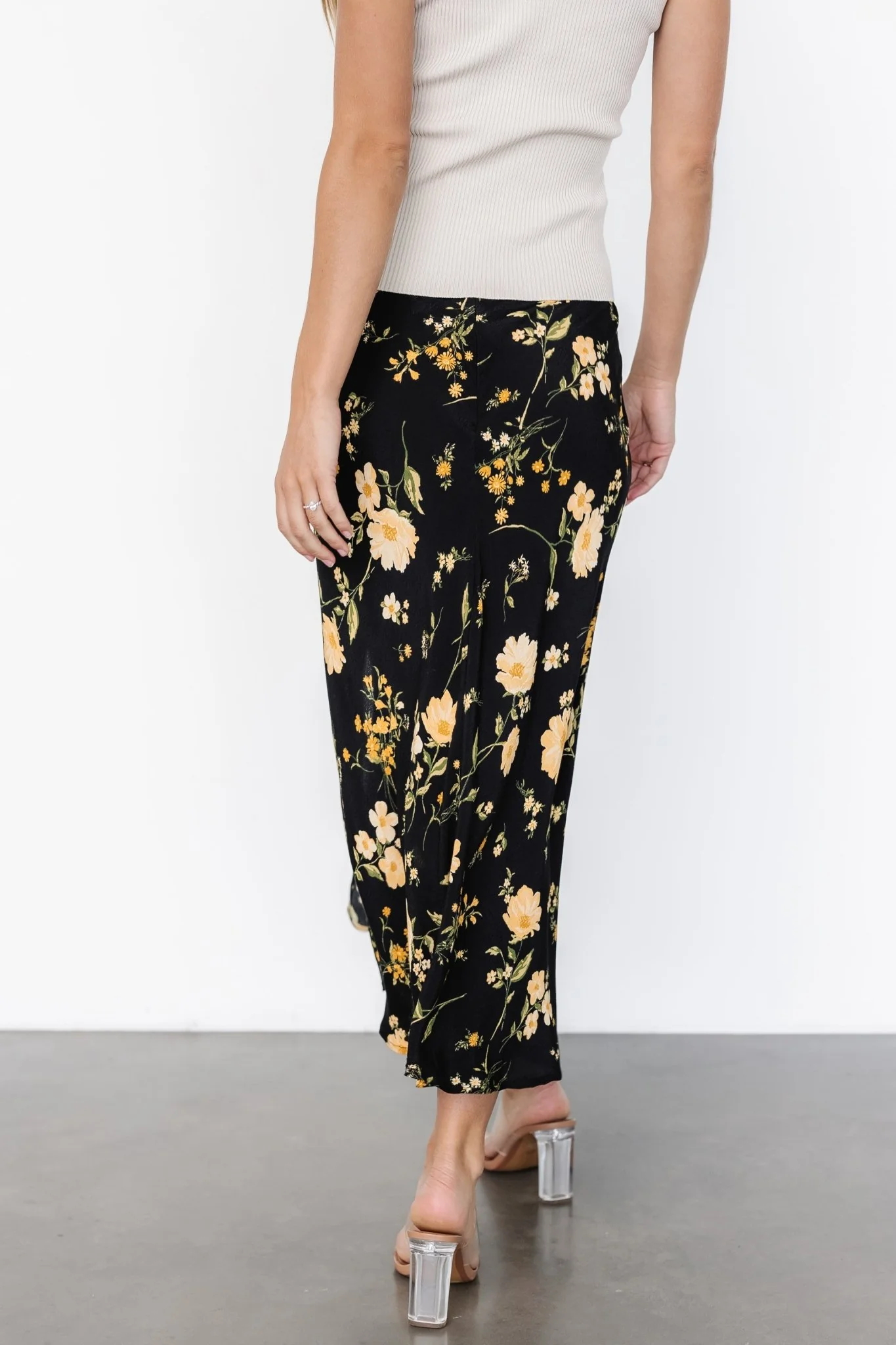 Fairchild Skirt | Black Floral