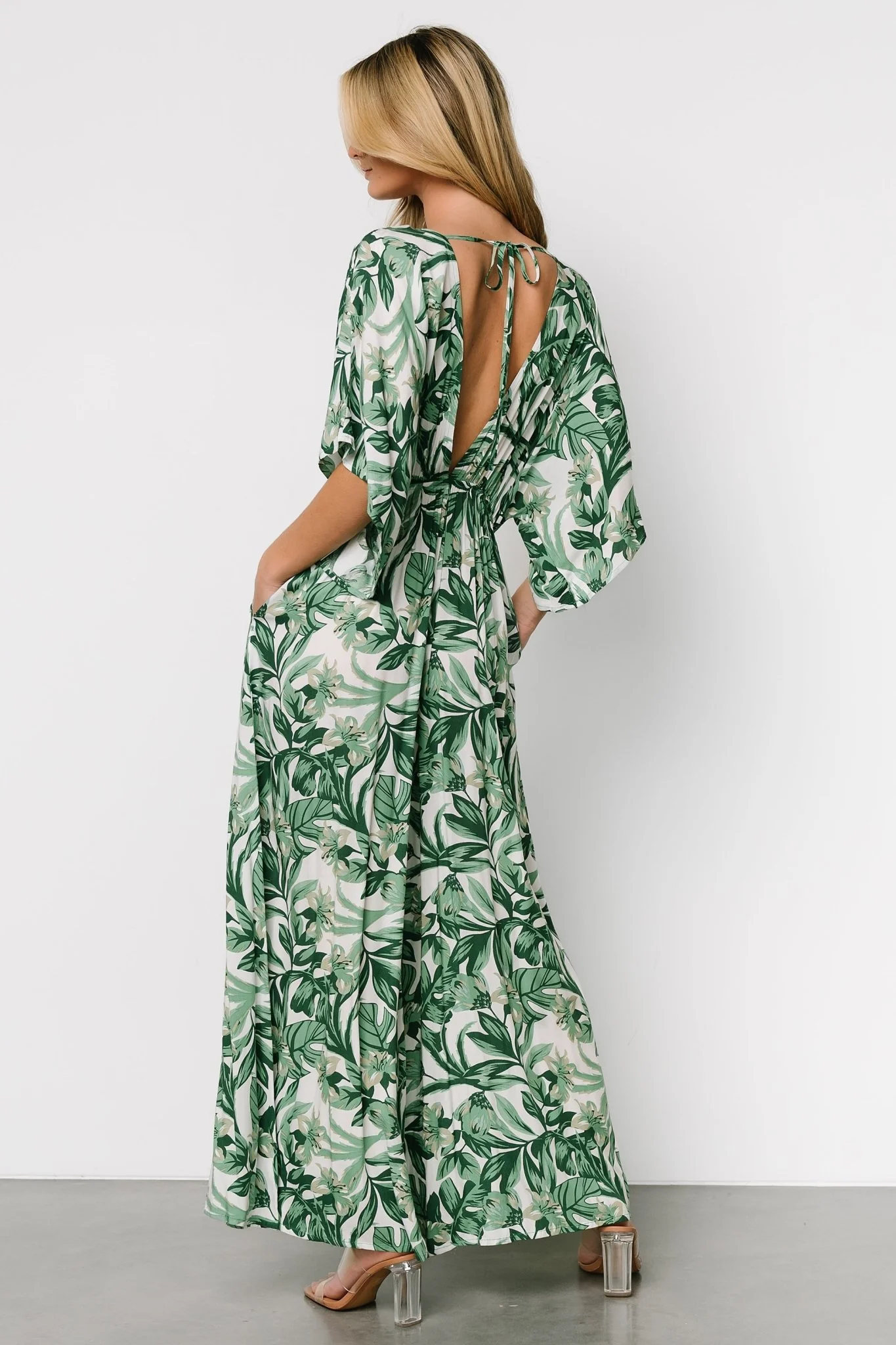 Byron Jumpsuit | Green Print
