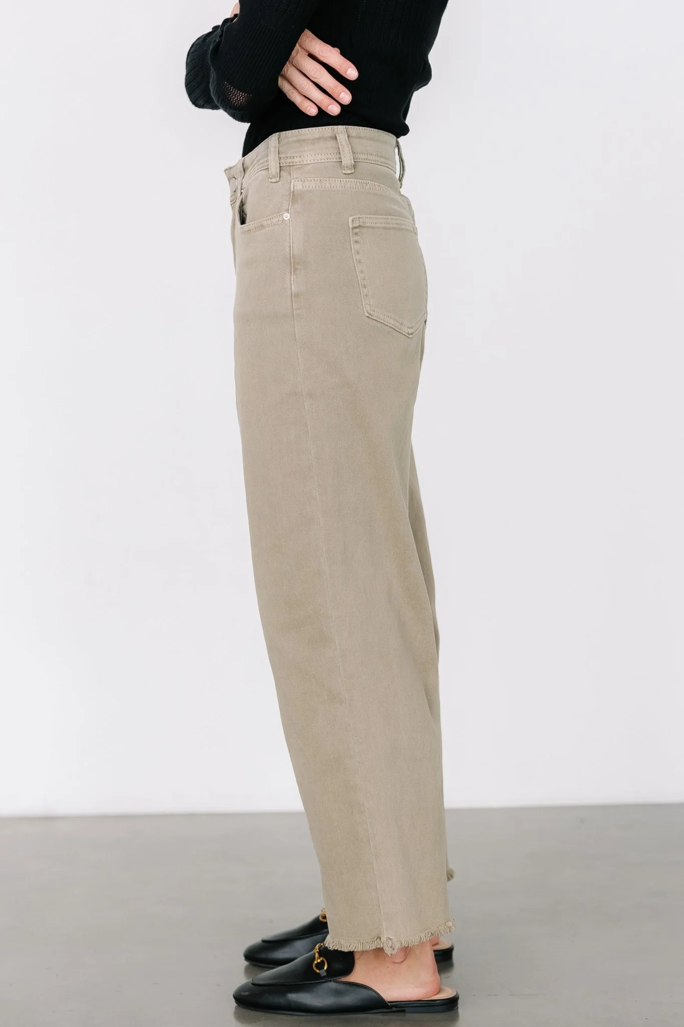 Spence Denim Pants | Olive