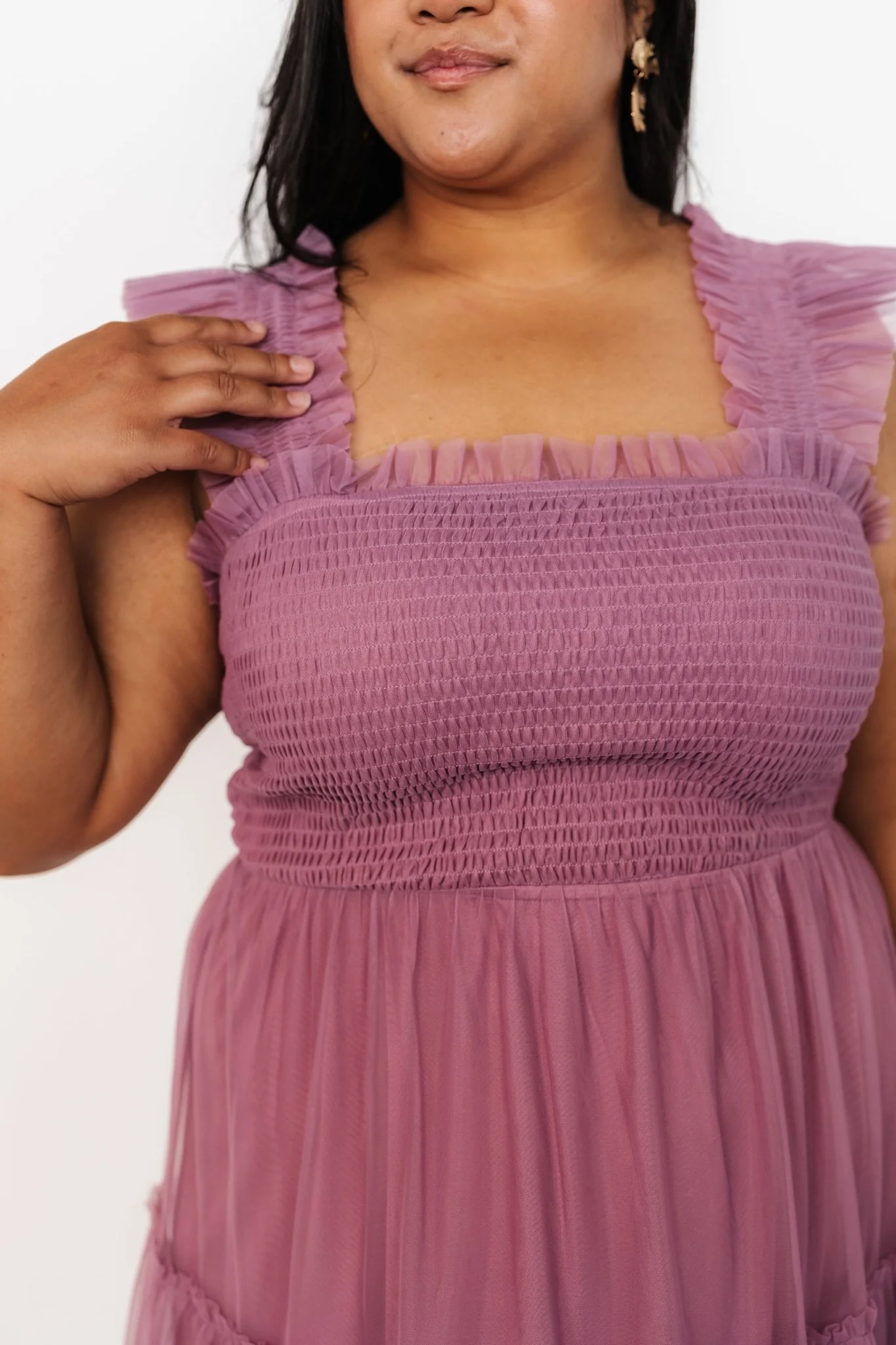 Emma Smocked Tulle Dress | Orchid