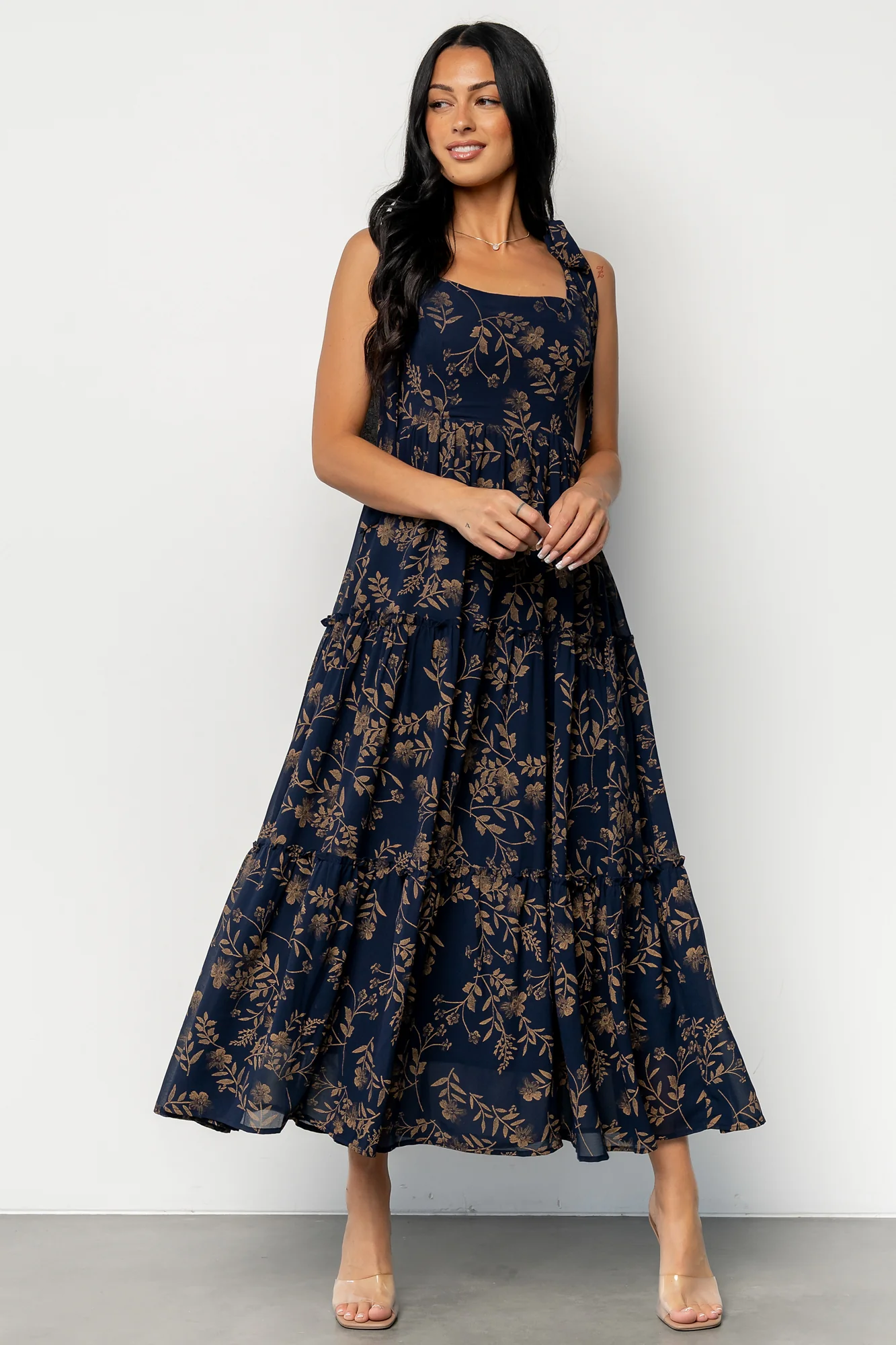 Anita Maxi Dress | Midnight + Gold Floral