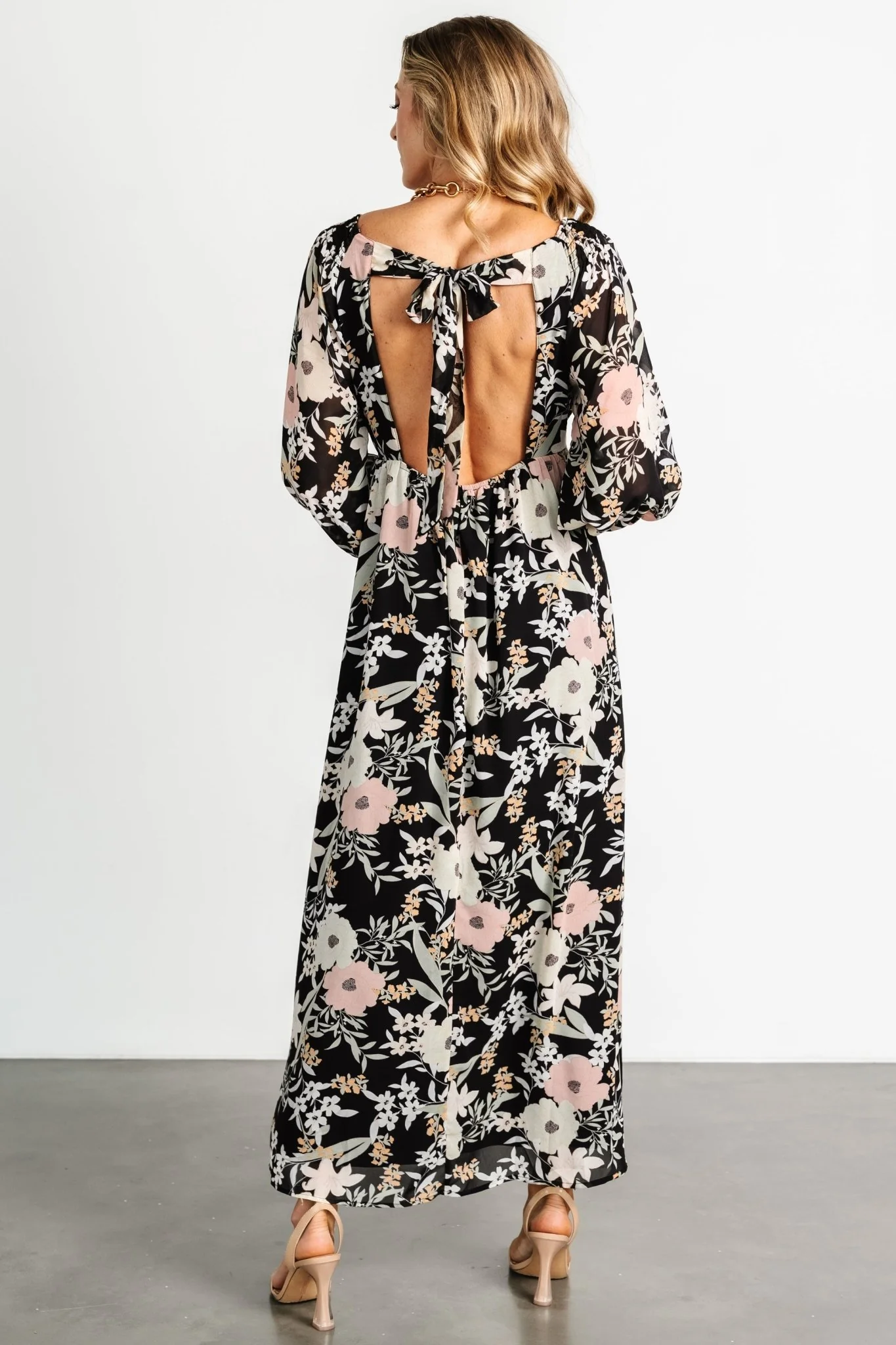 Maisie Maxi Dress | Black Floral
