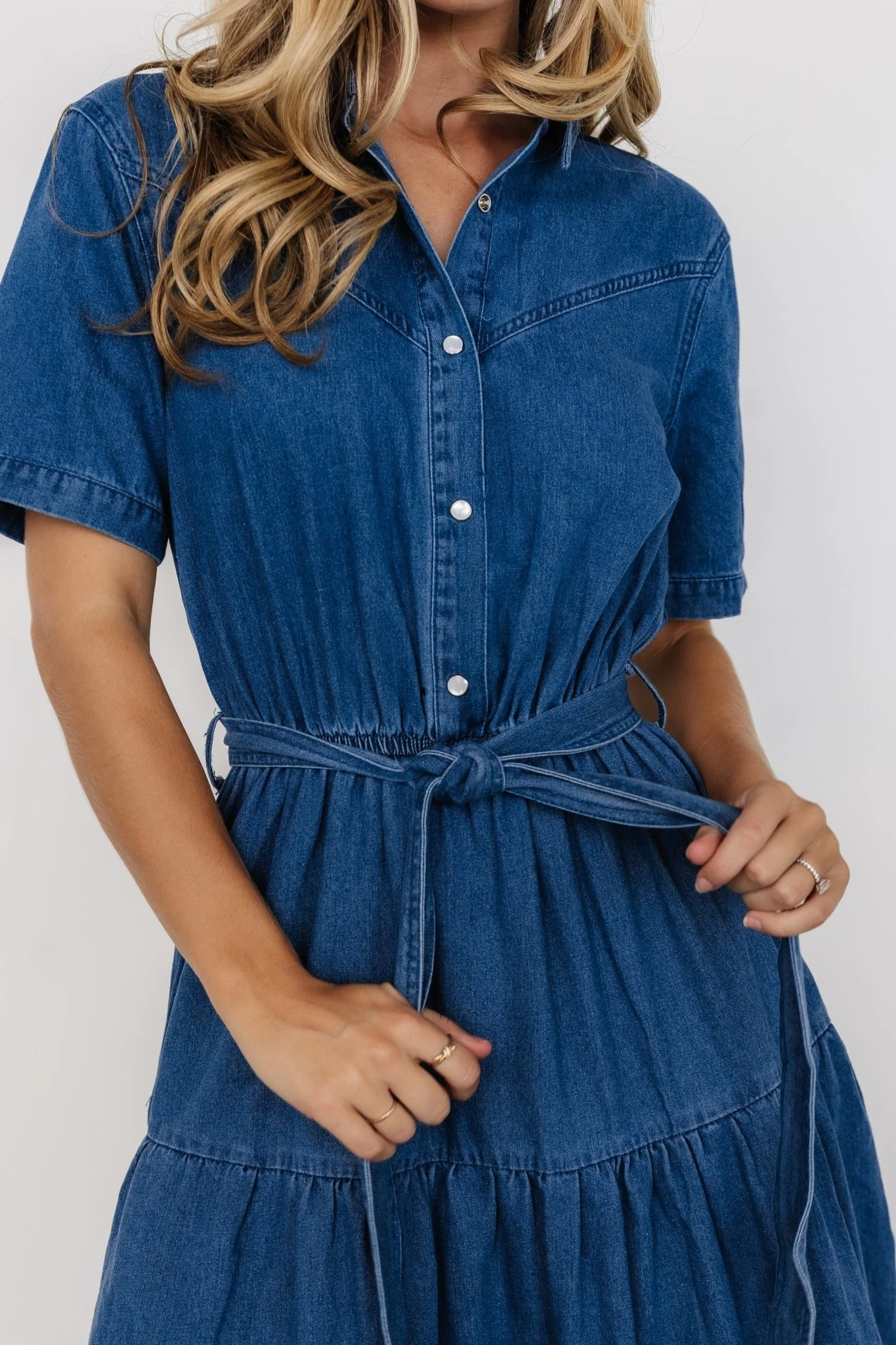 Henrietta Midi Dress | Denim Blue