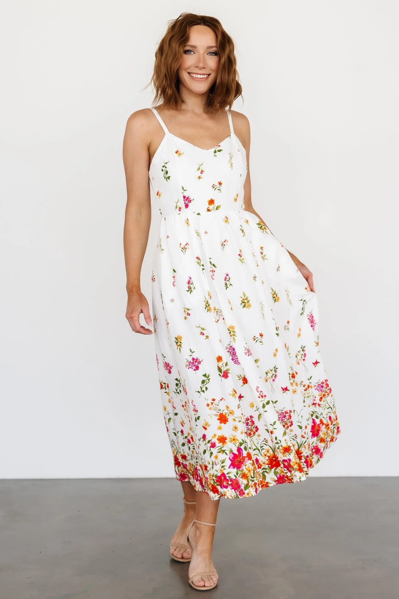 Daniella Tank Dress | Off White Floral