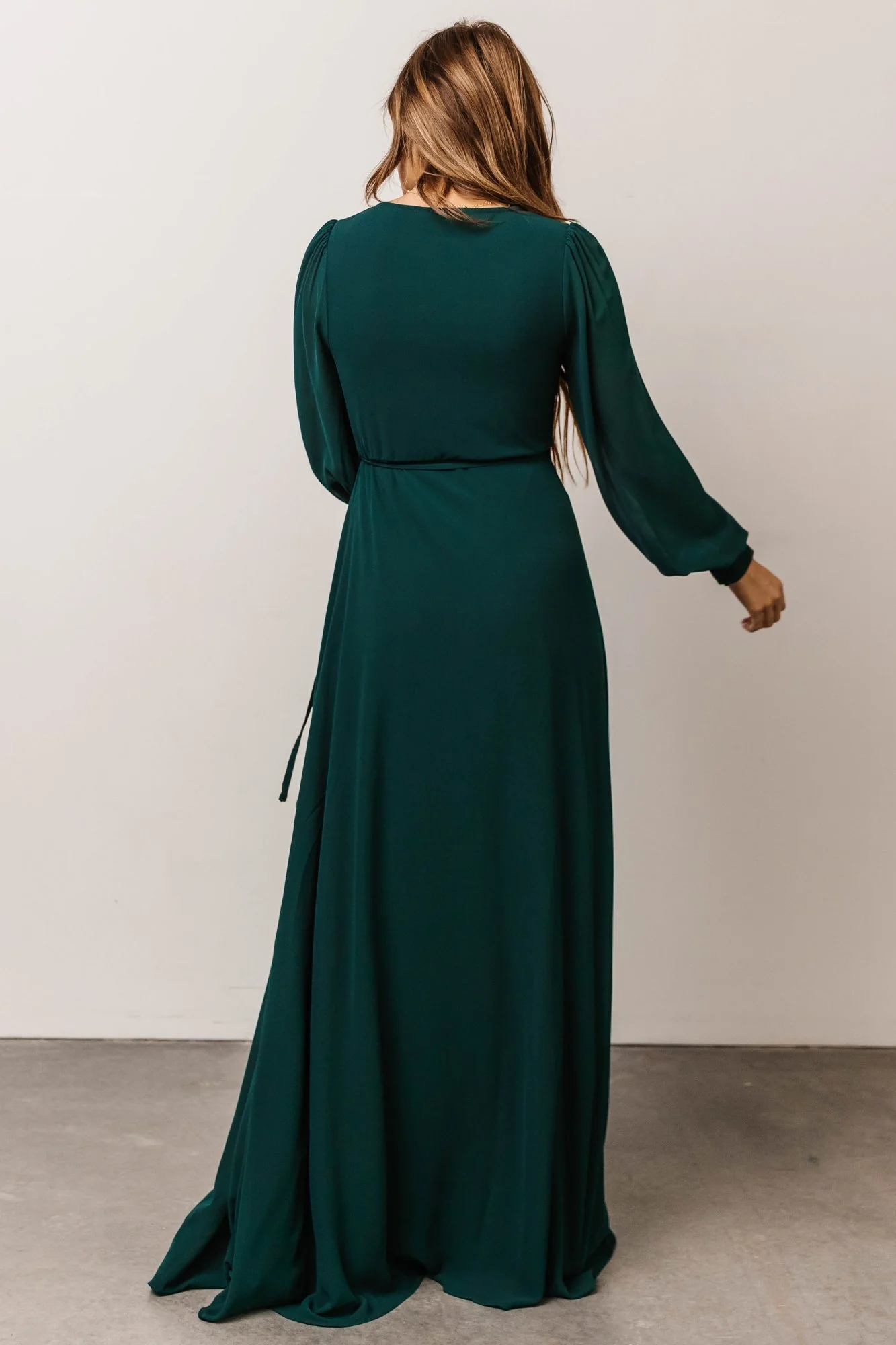 Kelsey Wrap Dress | Emerald