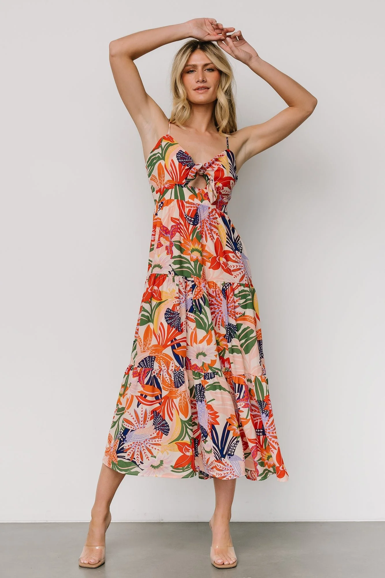 Jaide Midi Dress | Multi Print